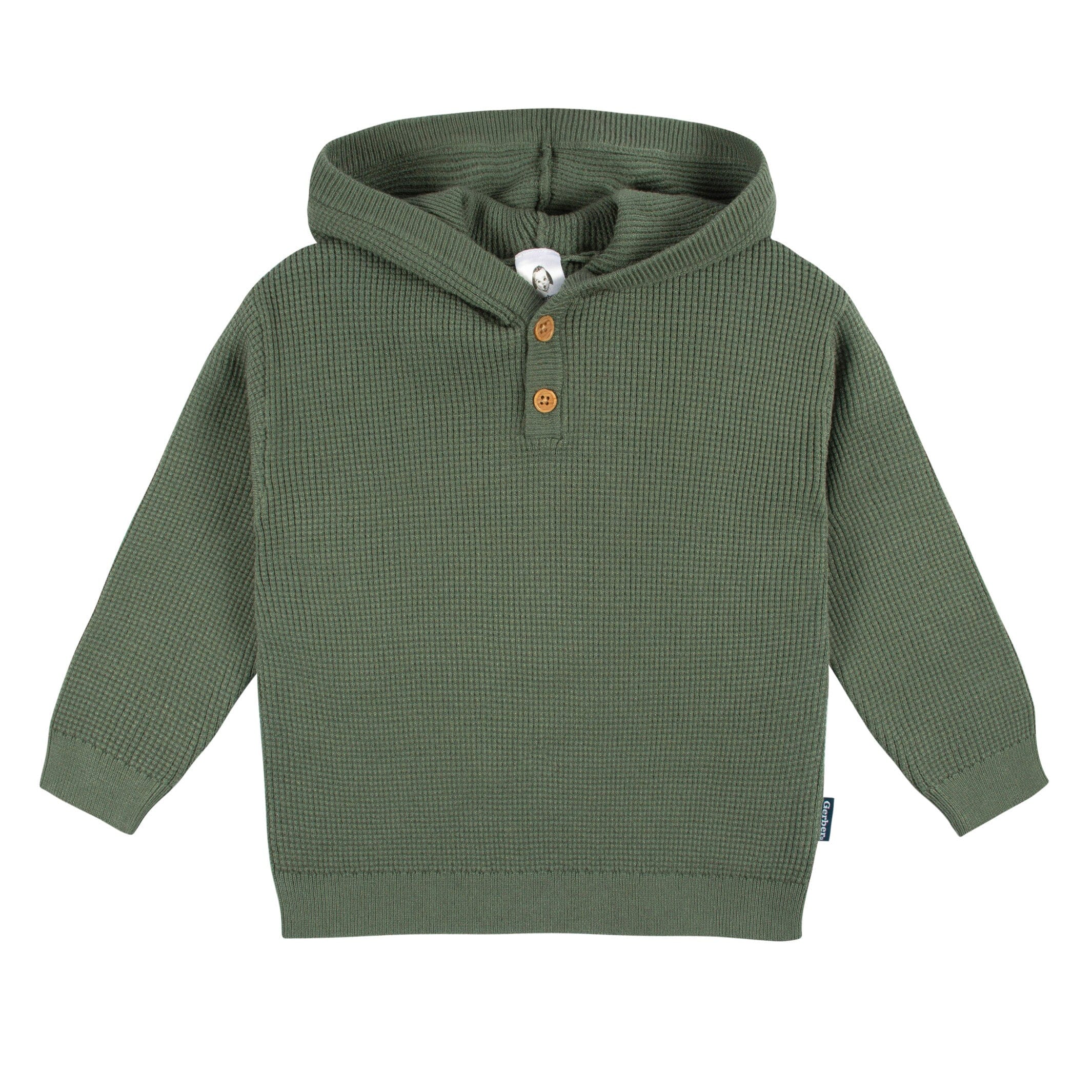 2-Piece Infant and Toddler Boys Olive Green Sweater Knit Set