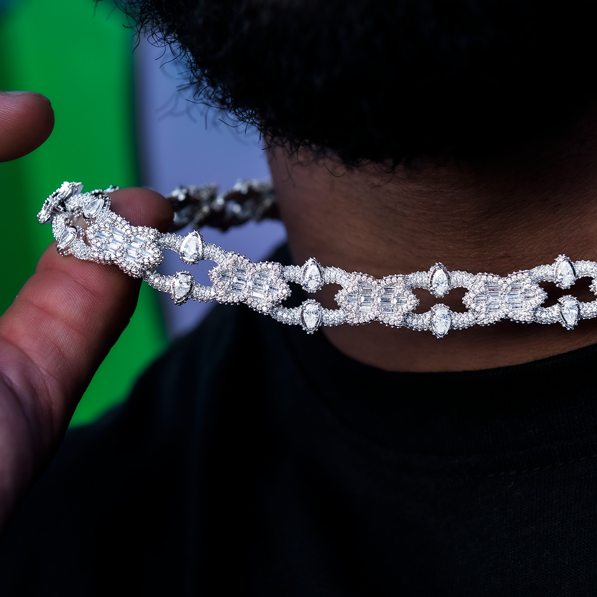 Gothic Mariner Chain in White Gold