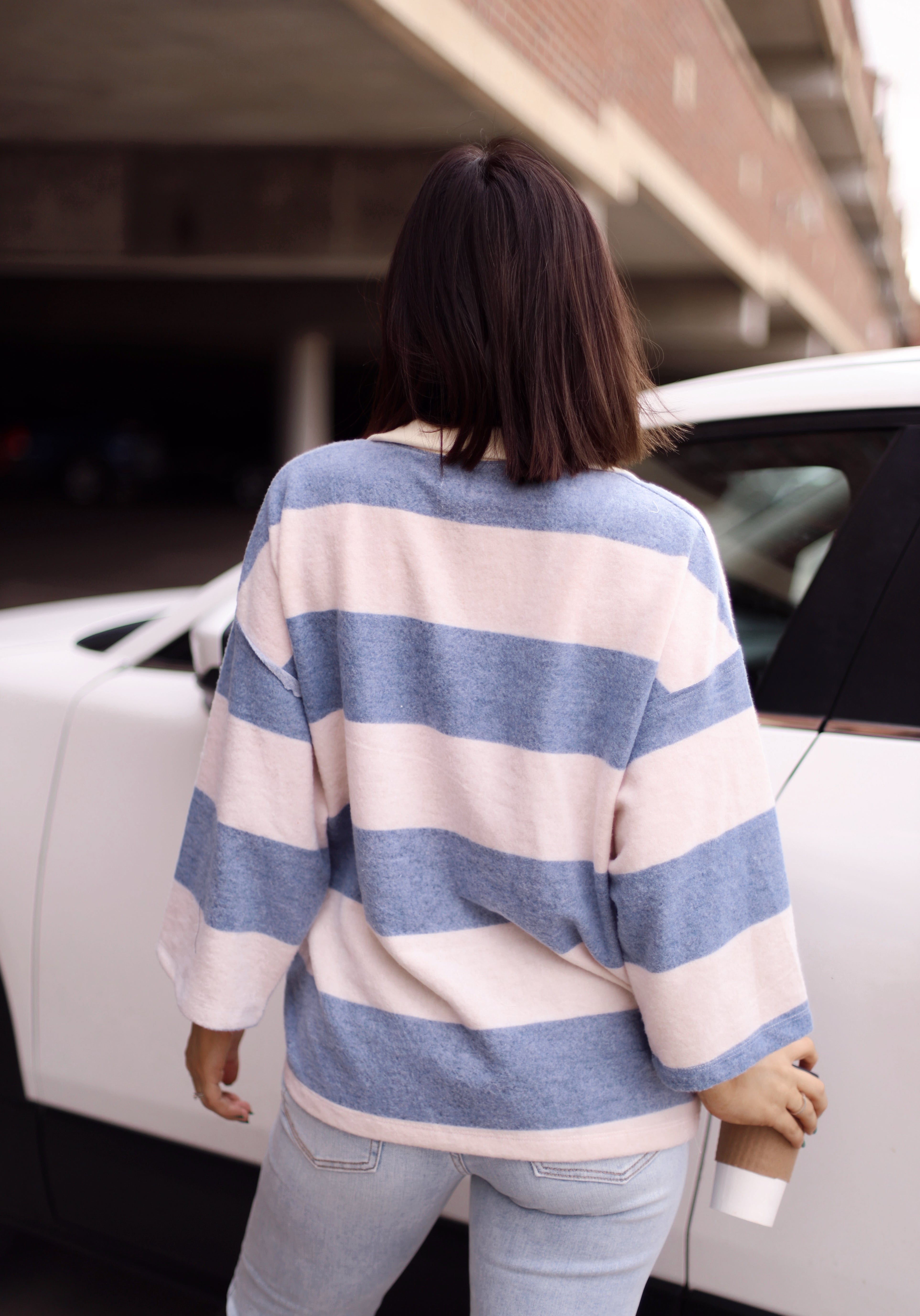 Anytime Striped Pullover