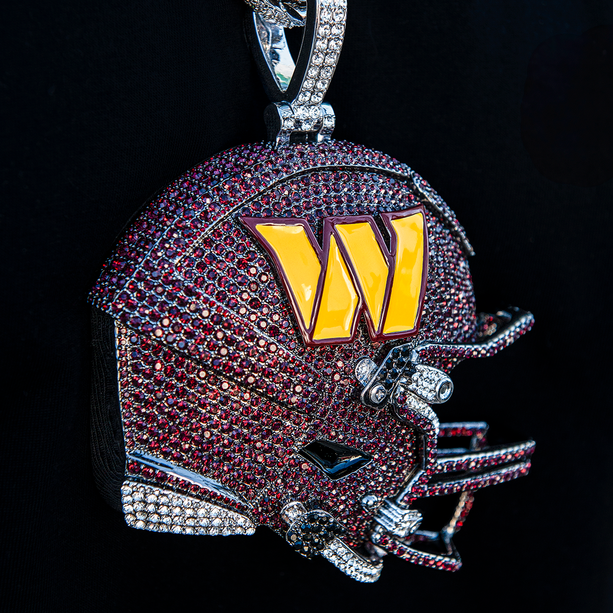 Giant Washington Commanders Official NFL Helmet Pendant