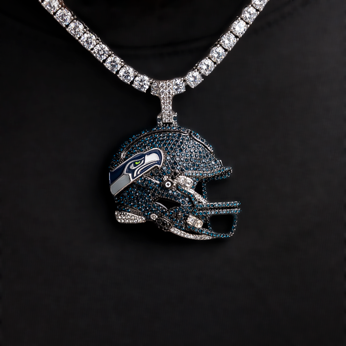 Official NFL 2025 Edition Seattle Seahawks Helmet Pendant