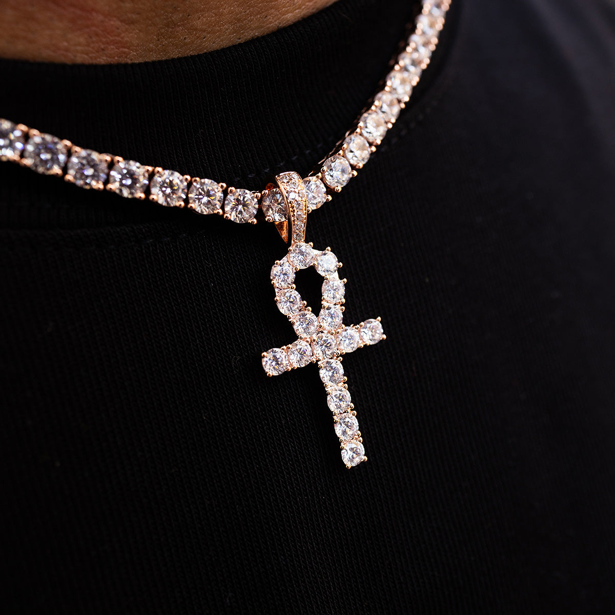 Rose Gold Ankh Cross