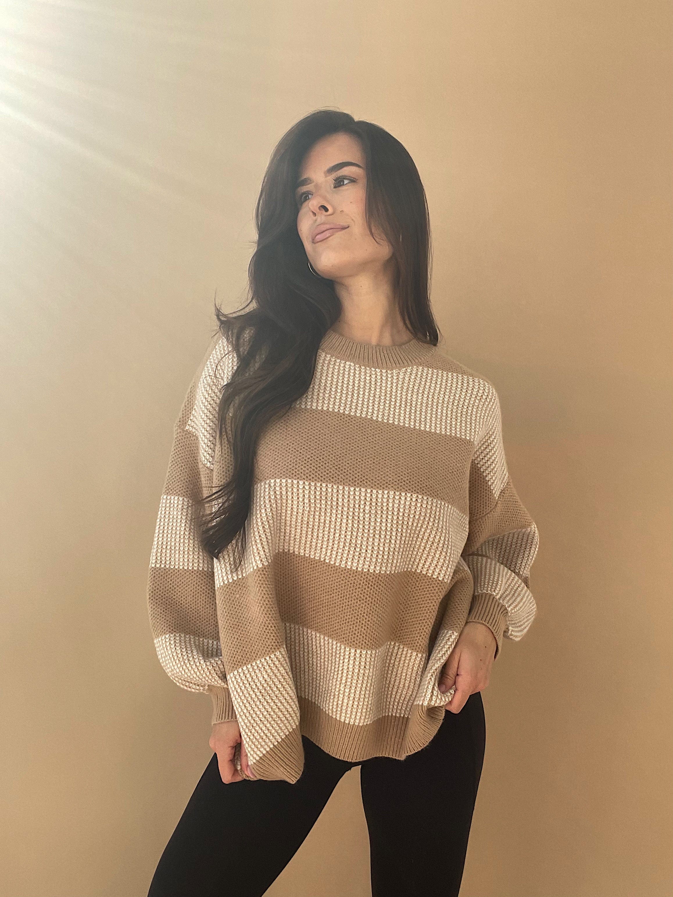 Two Tone Oversized Sweater