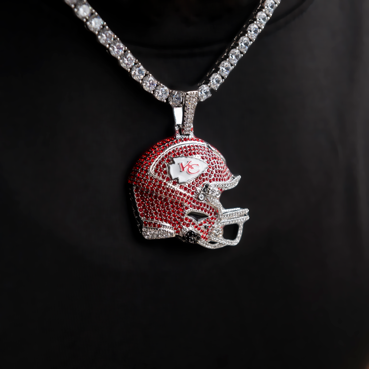 Official NFL 2025 Edition Kansas City Chiefs Helmet Pendant