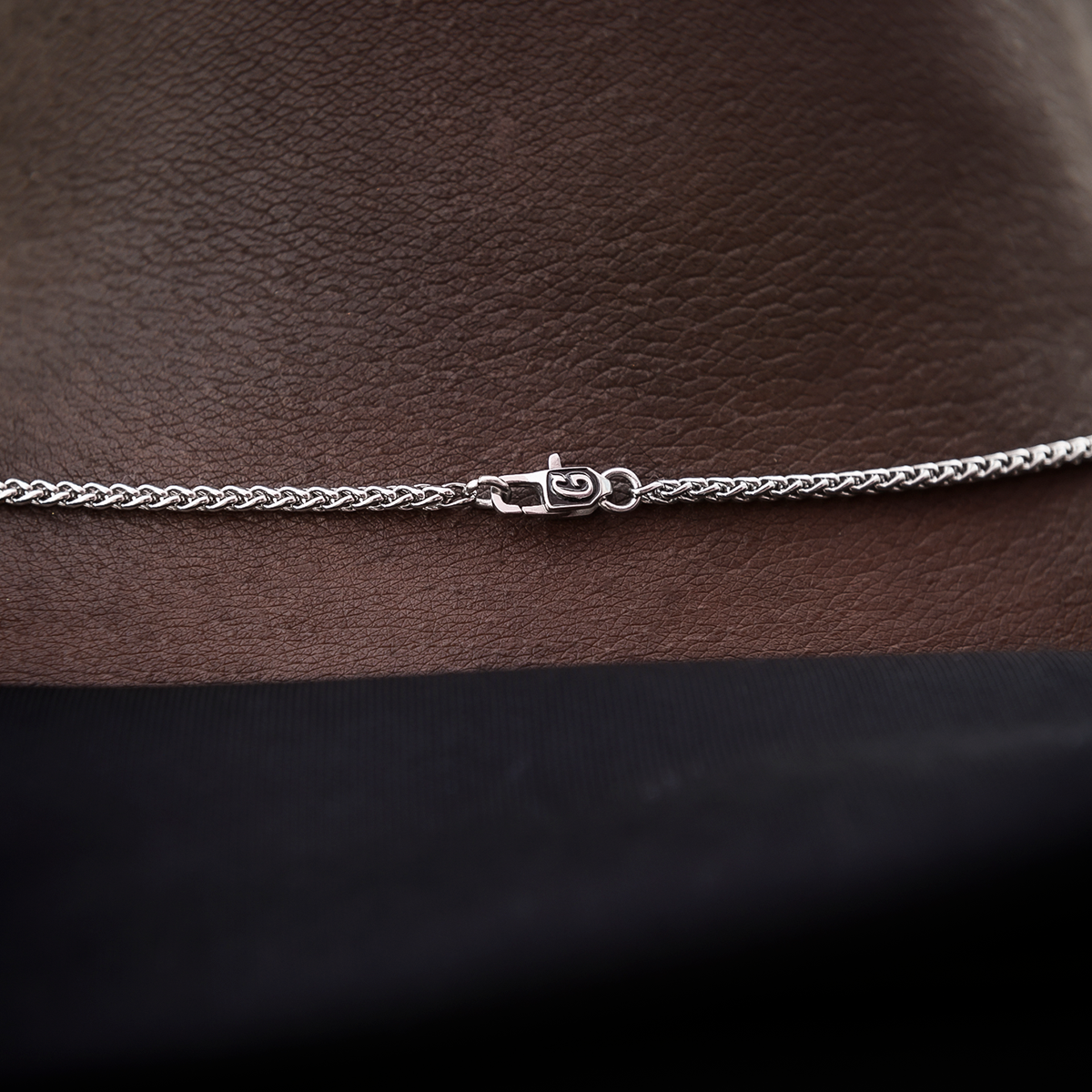 Palm Chain in White Gold- 2mm