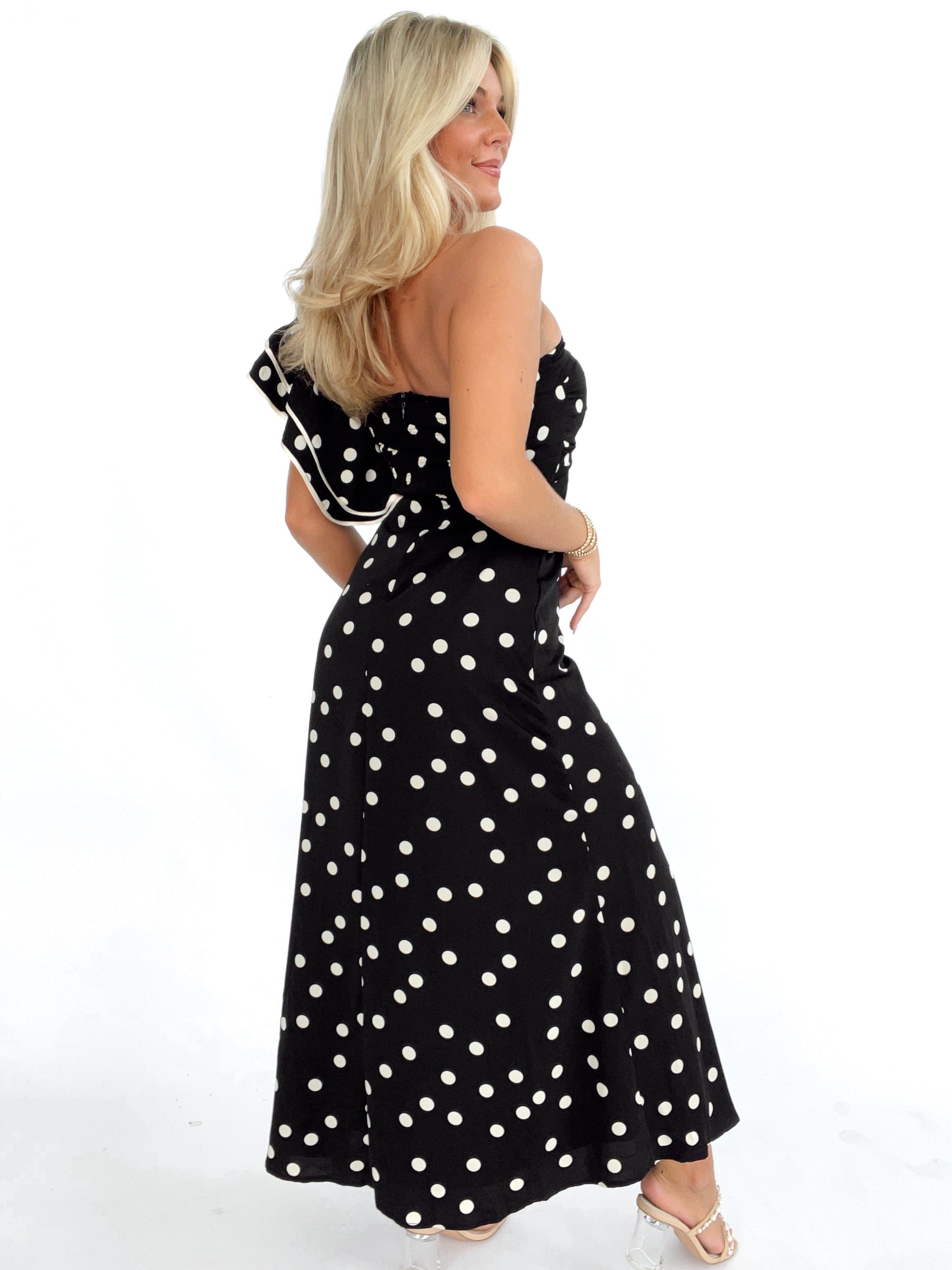 Dotted Moment Maxi Dress