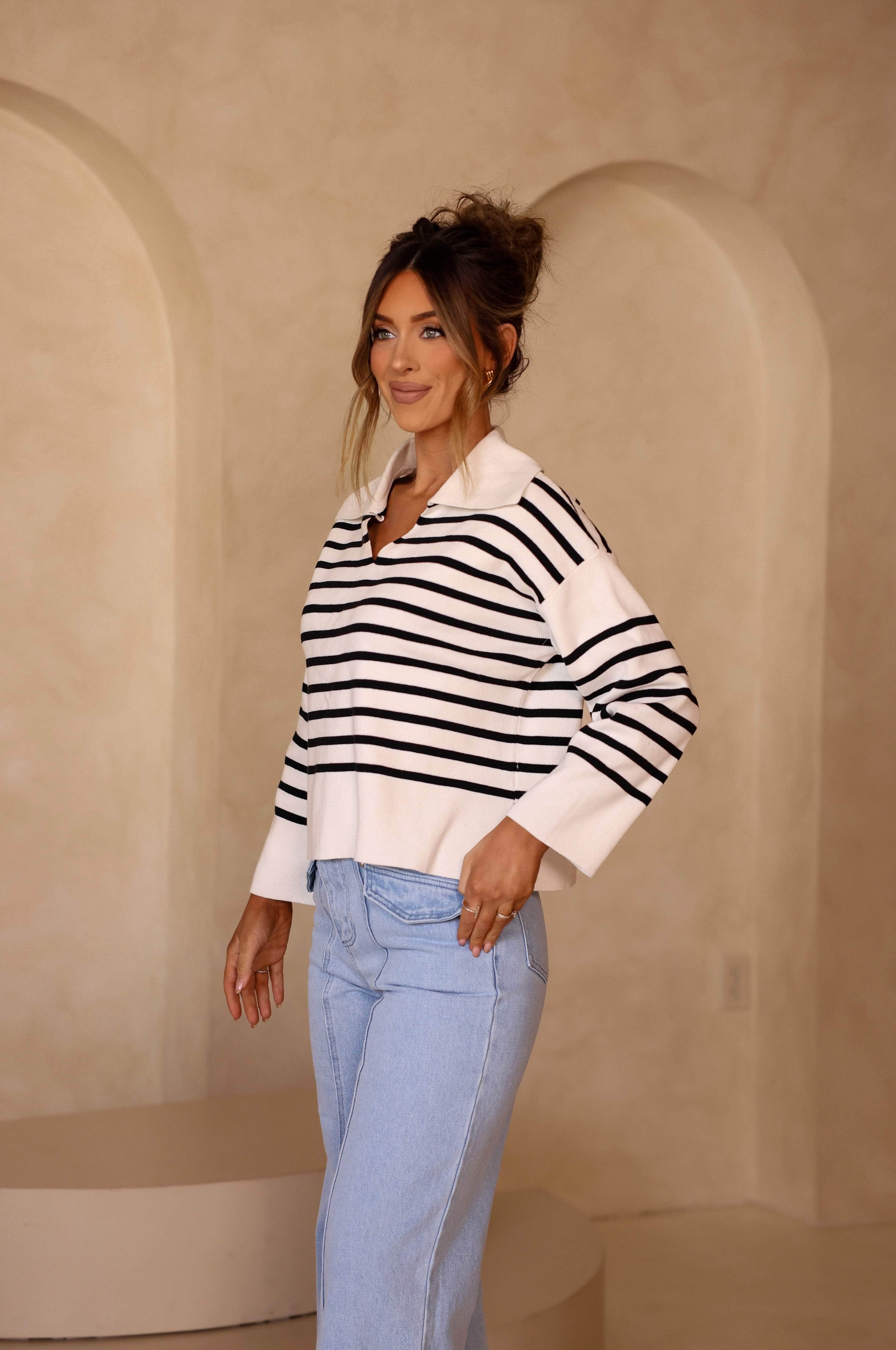 Laurel Striped Pullover