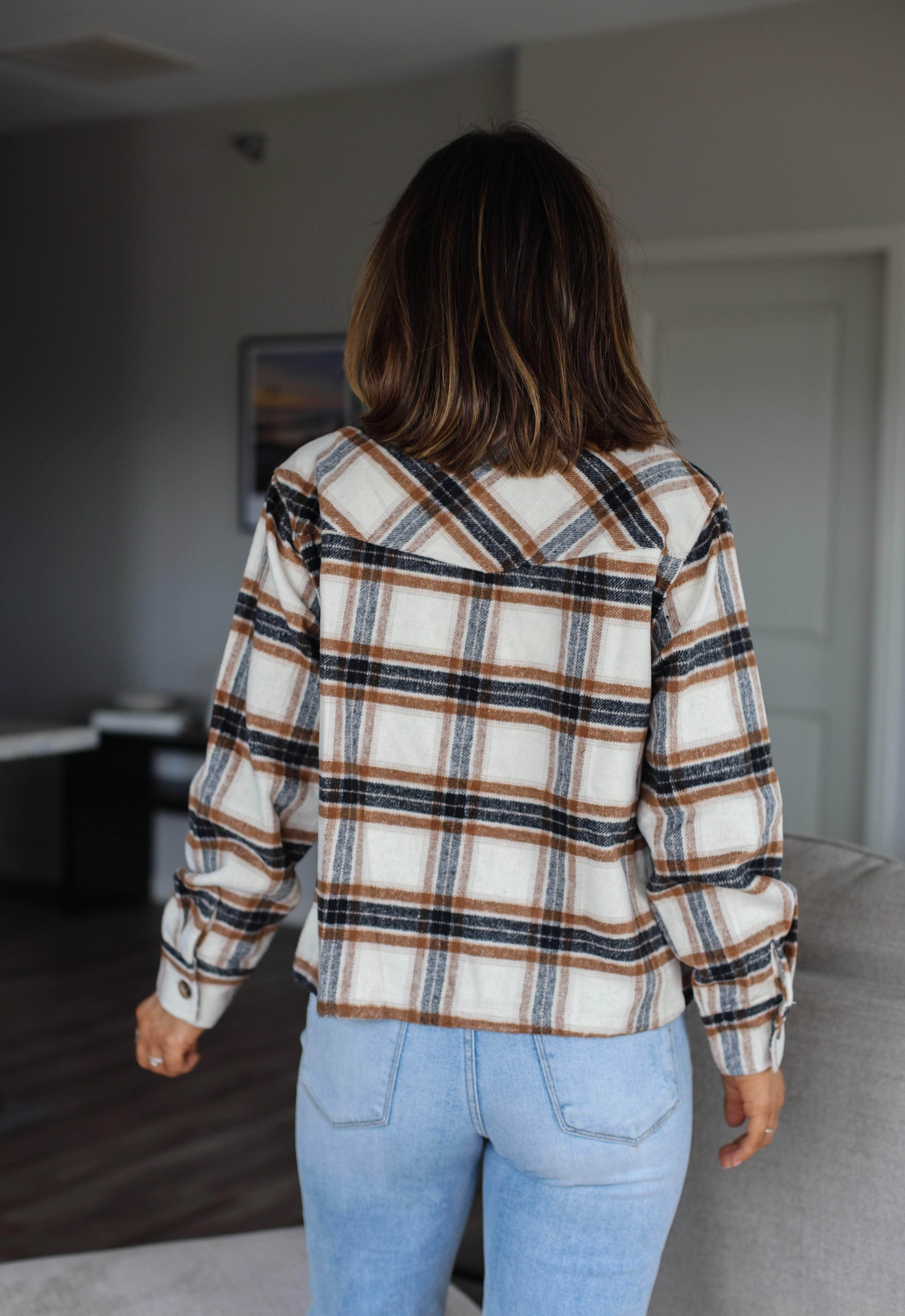 Hard To Leave Plaid Shacket