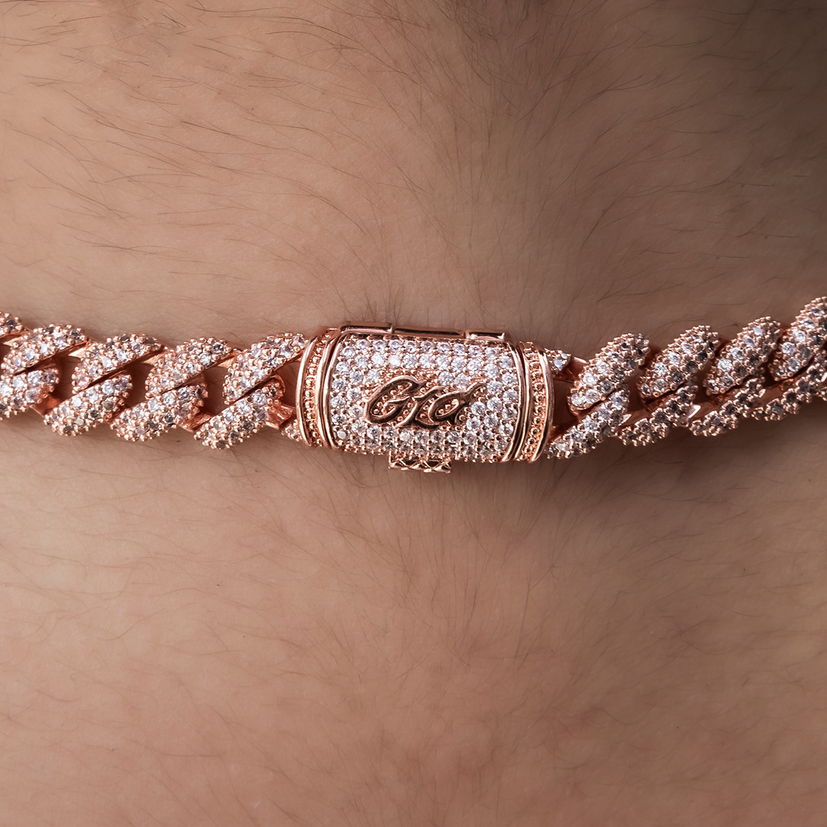 Diamond Cuban Necklace in Rose Gold- 8.5mm