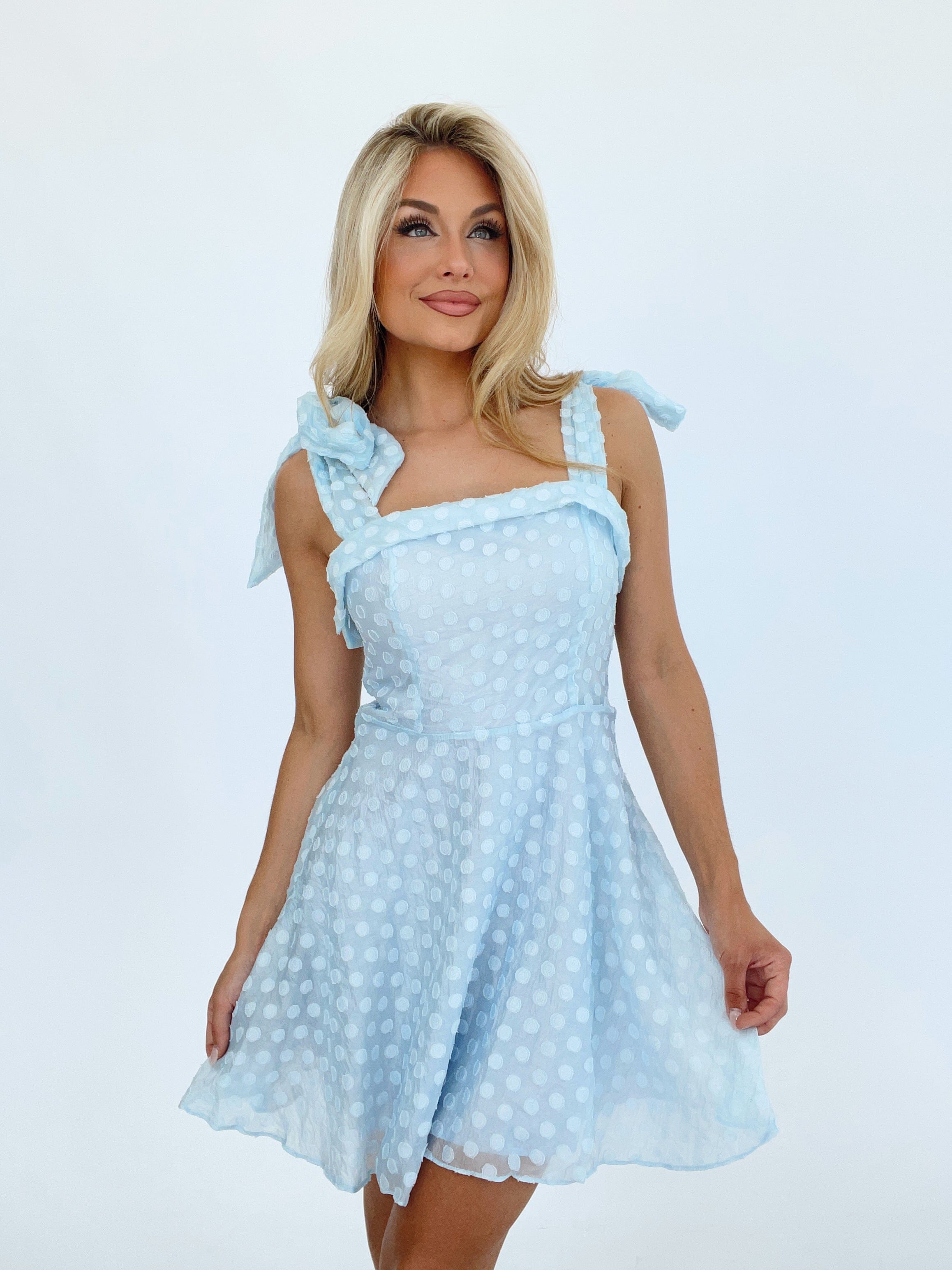 Poised Polka Dot Dress