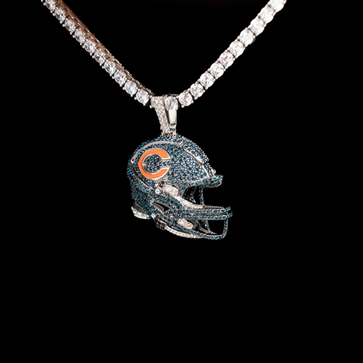 Official NFL 2025 Edition Chicago Bears Helmet Pendant