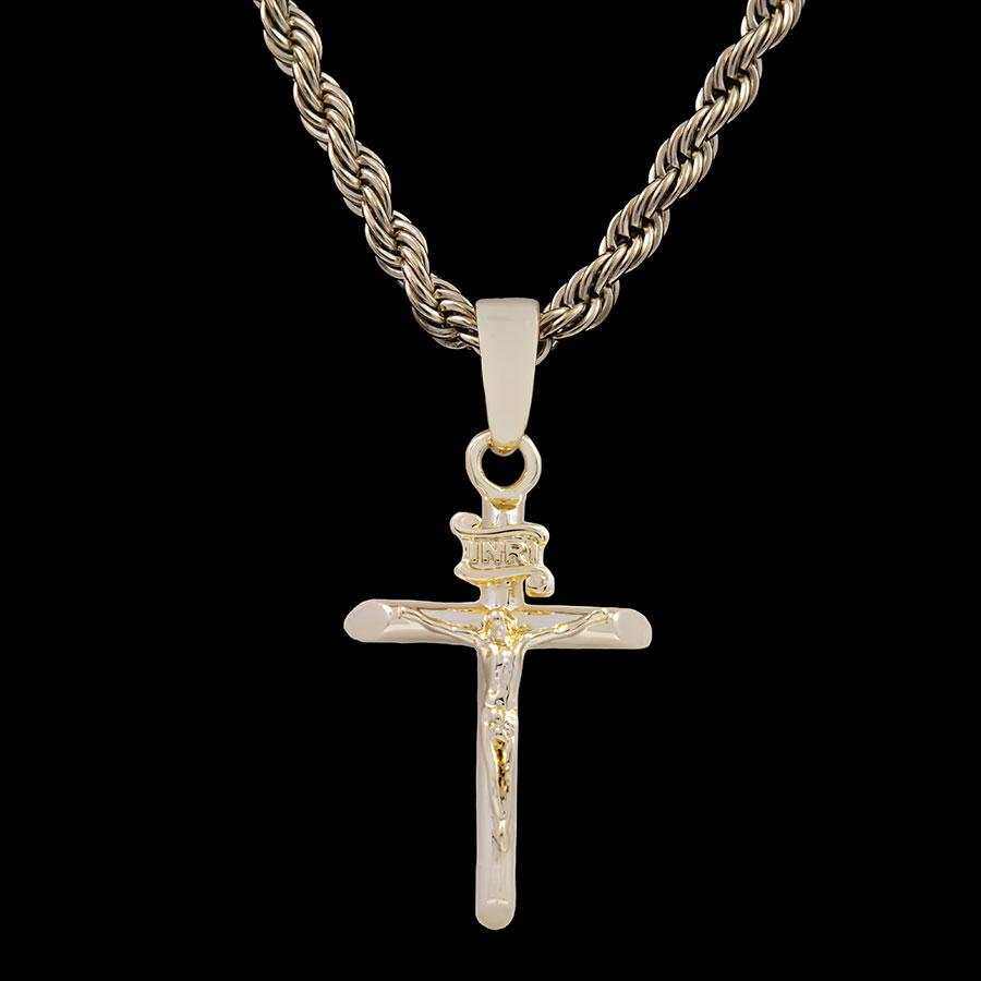 Crucifix in Yellow Gold