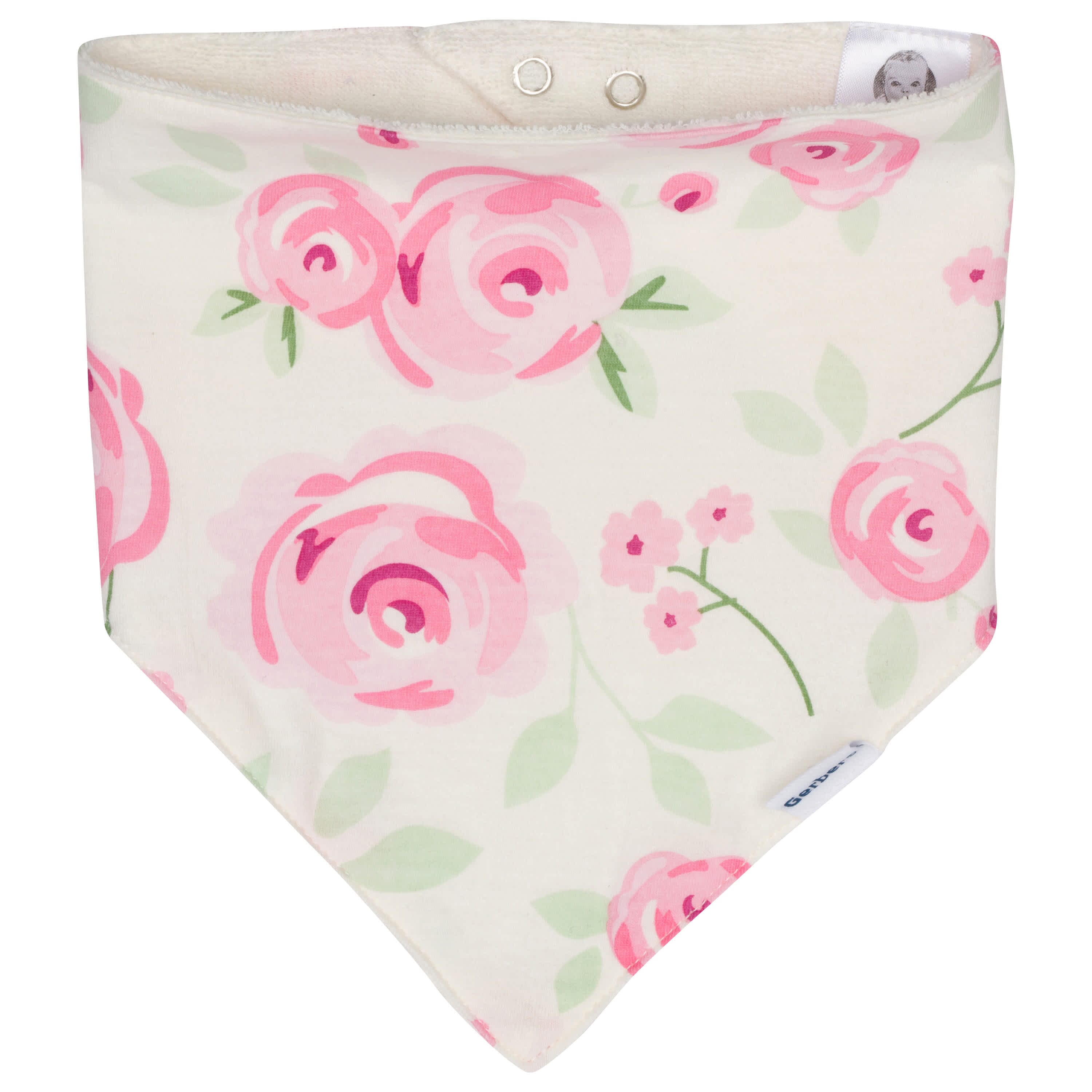 4-Pack Baby Girls Floral Bandana Bibs