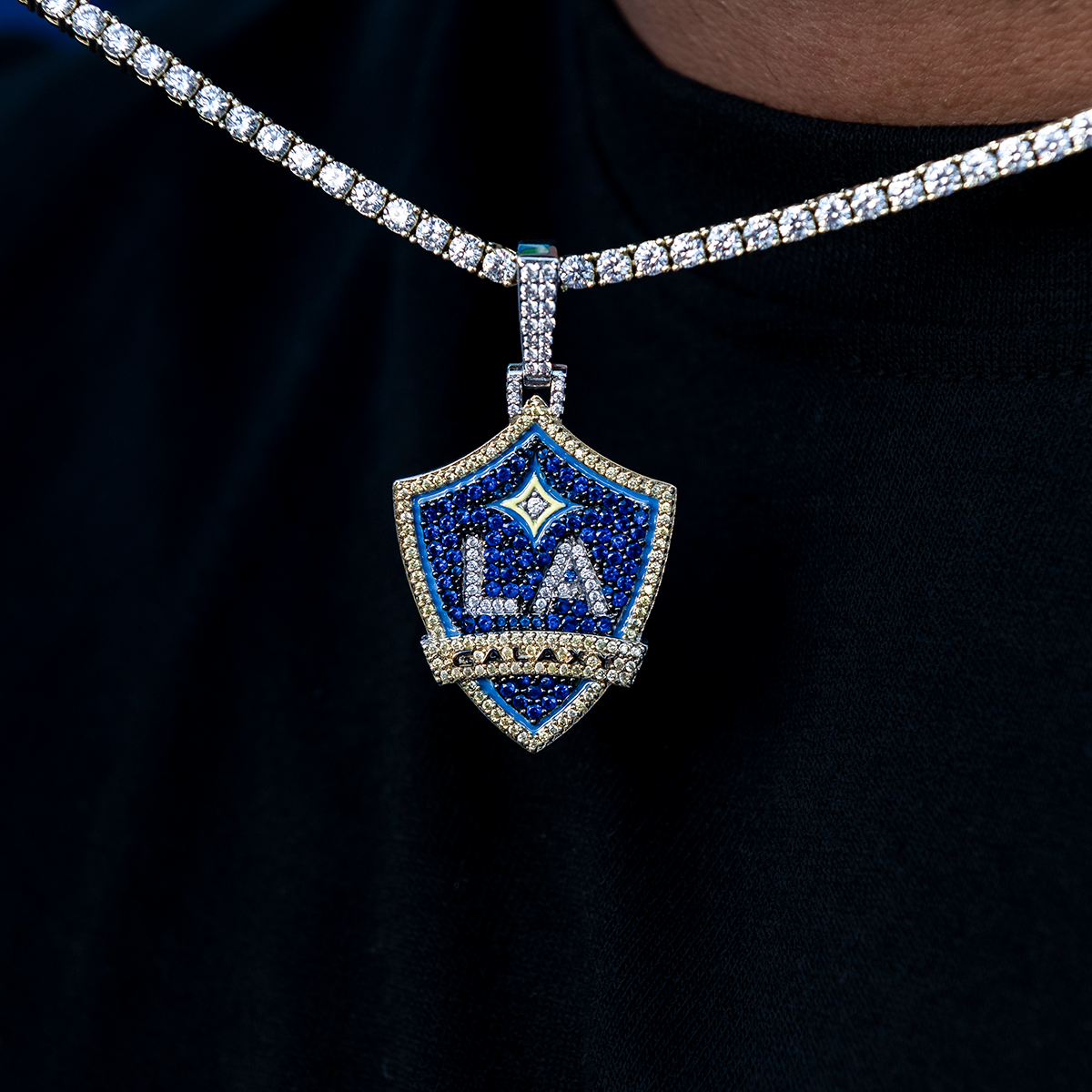 LA Galaxy Official MLS Logo Pendant