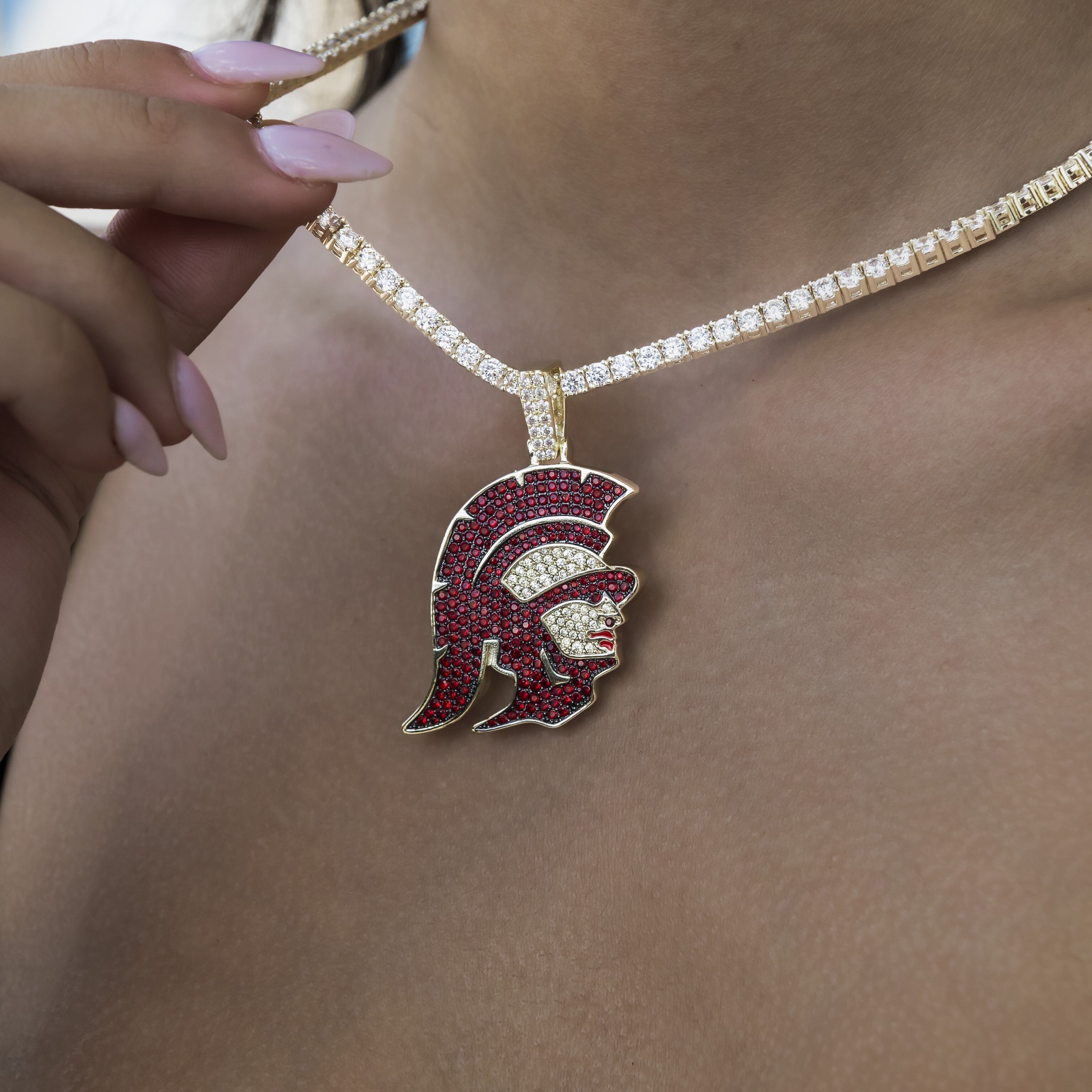 USC Trojans Head Official NCAA Pendant