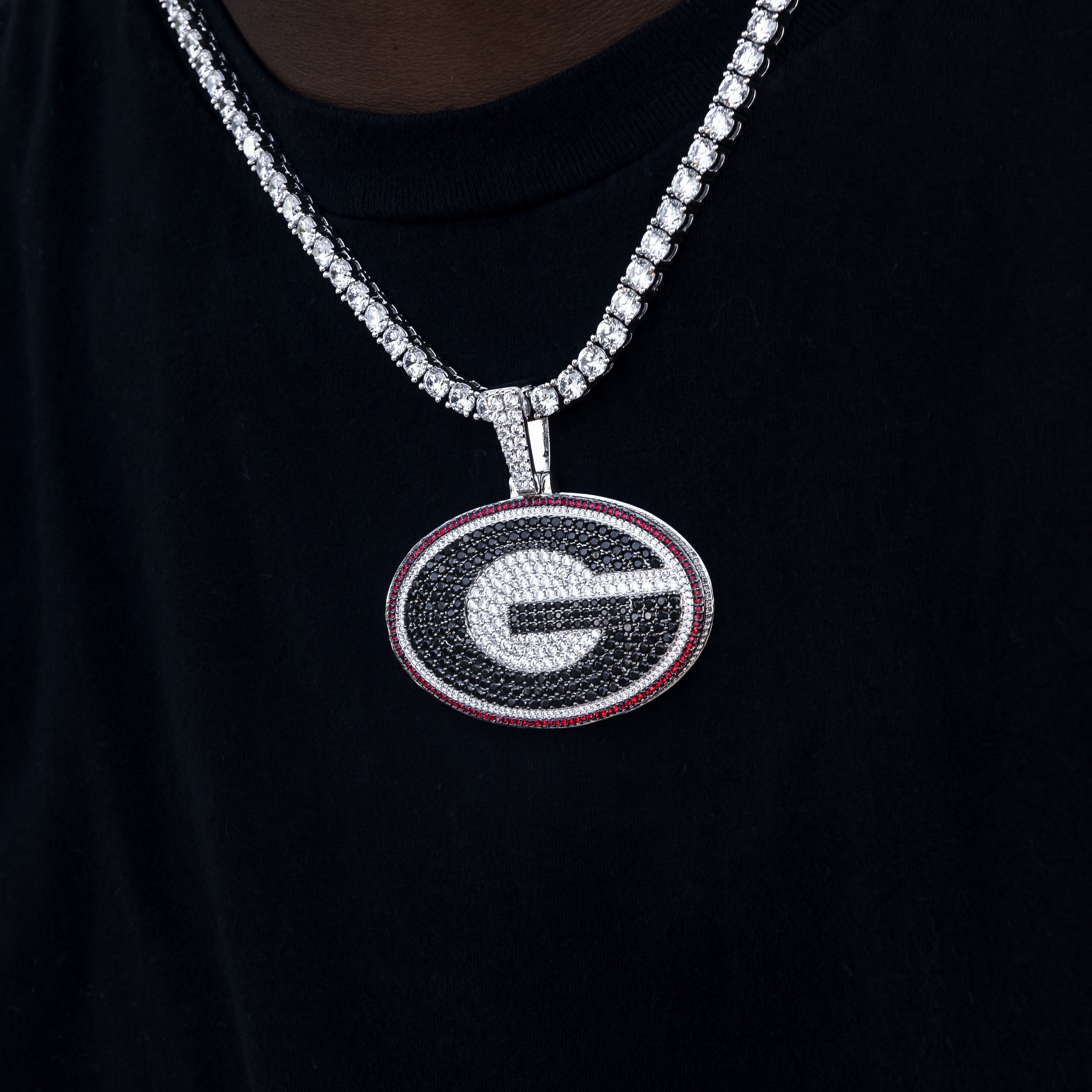 Large Georgia Bulldogs Official NCAA Logo Pendant