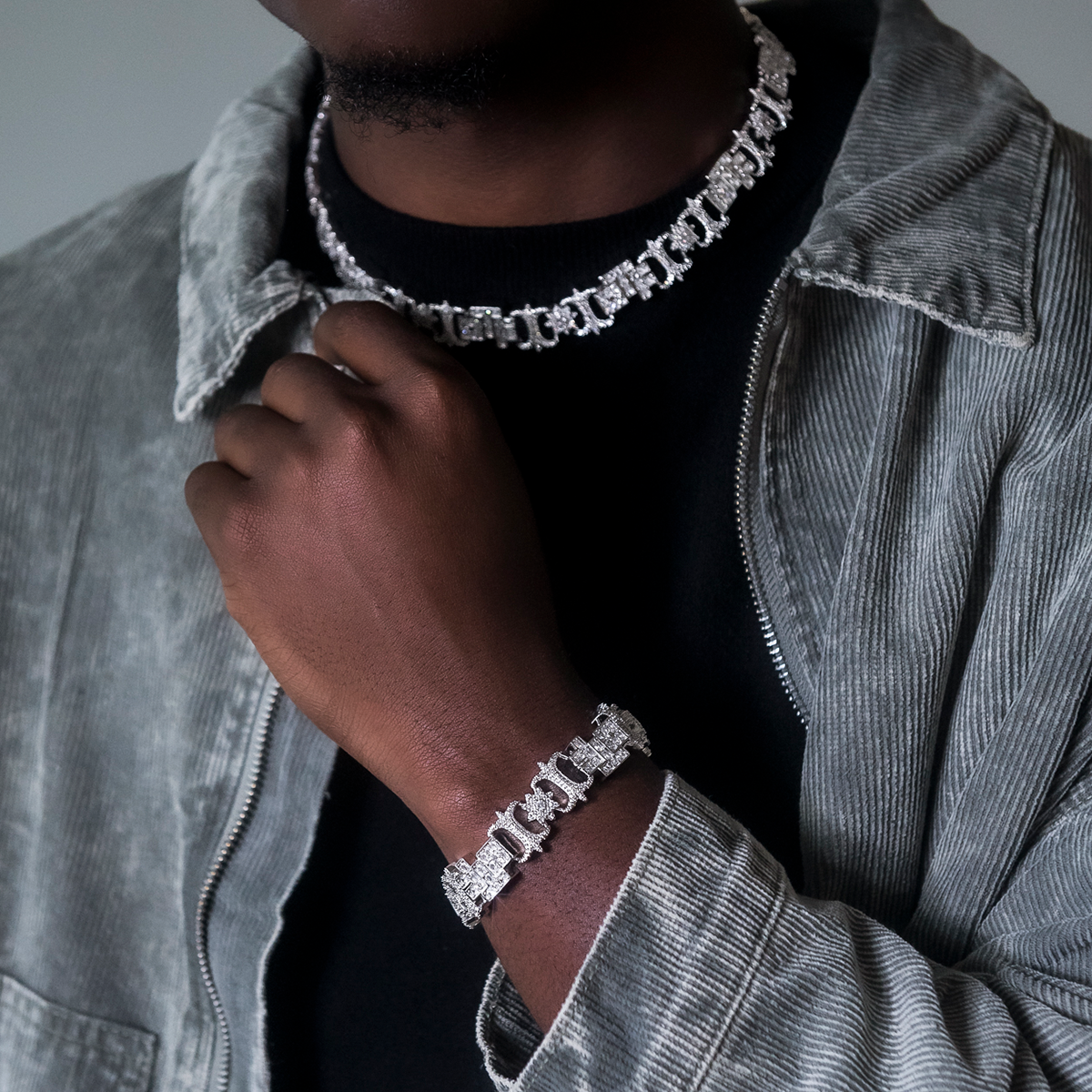 Lil Durk OTF Baguette Infinity Bracelet- 17mm