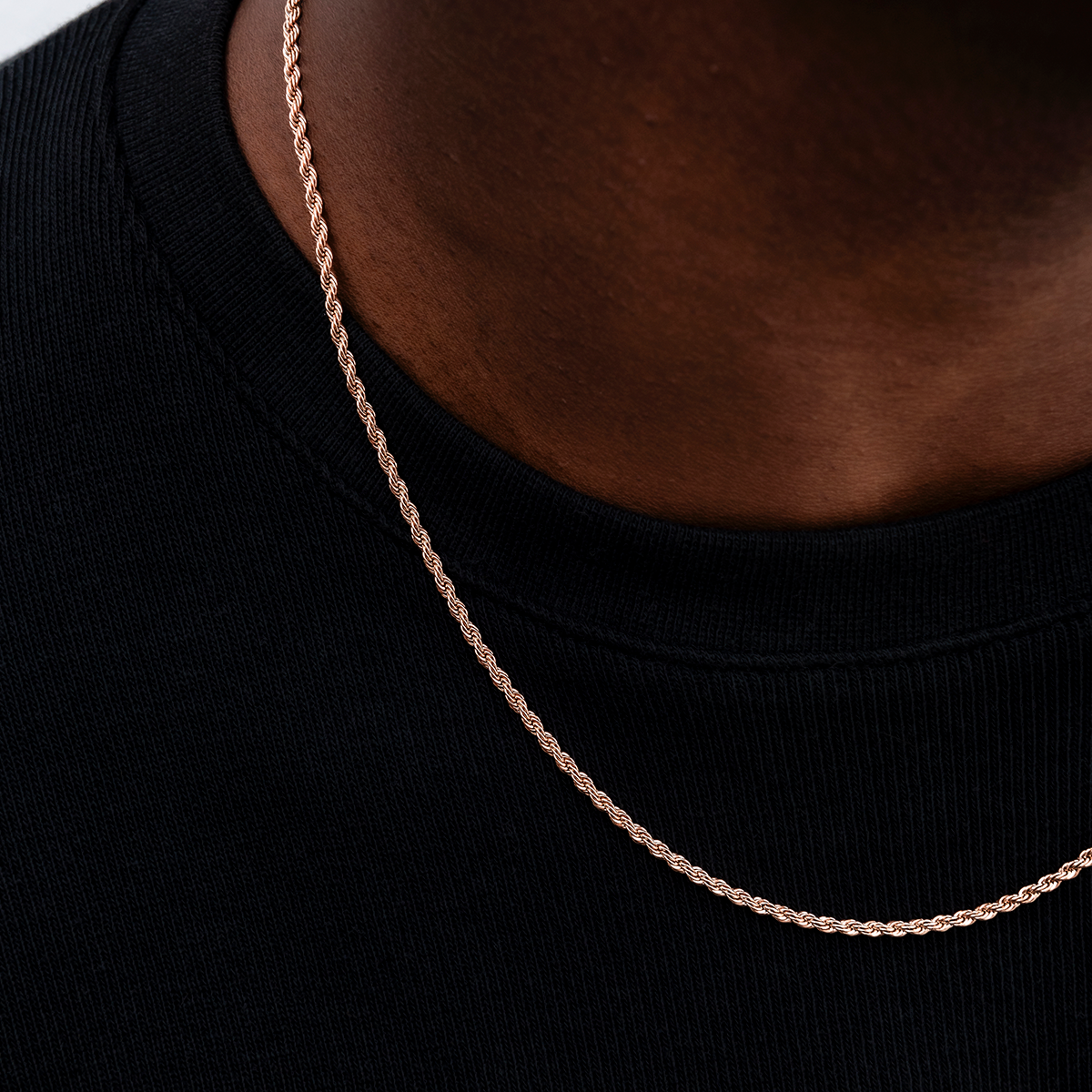 Rope Chain in Rose Gold- 2mm