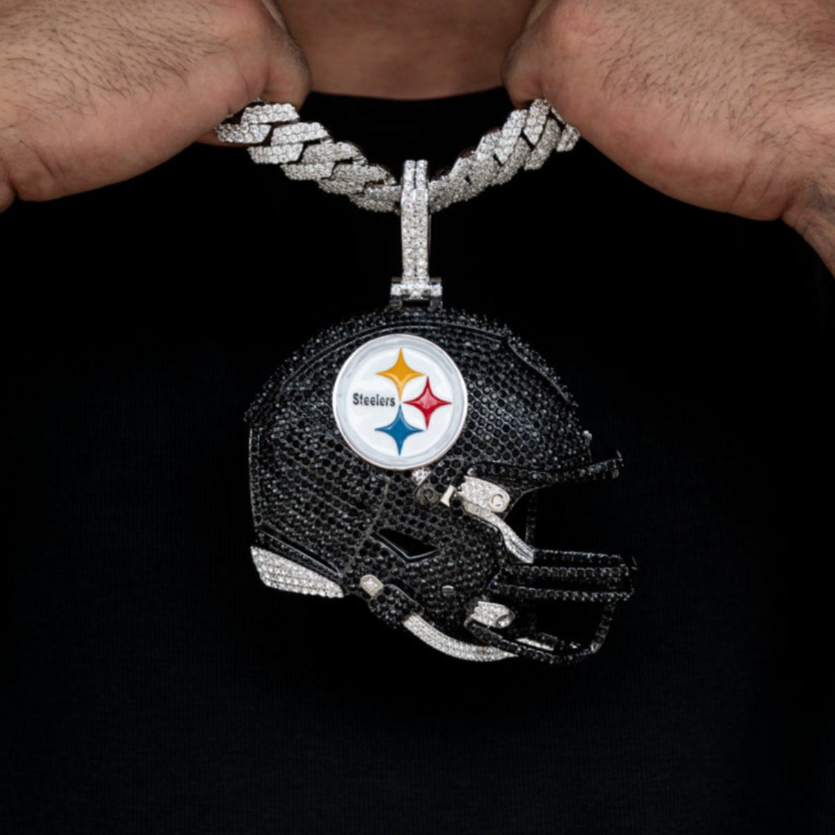 Giant Pittsburgh Steelers Official NFL Helmet Pendant