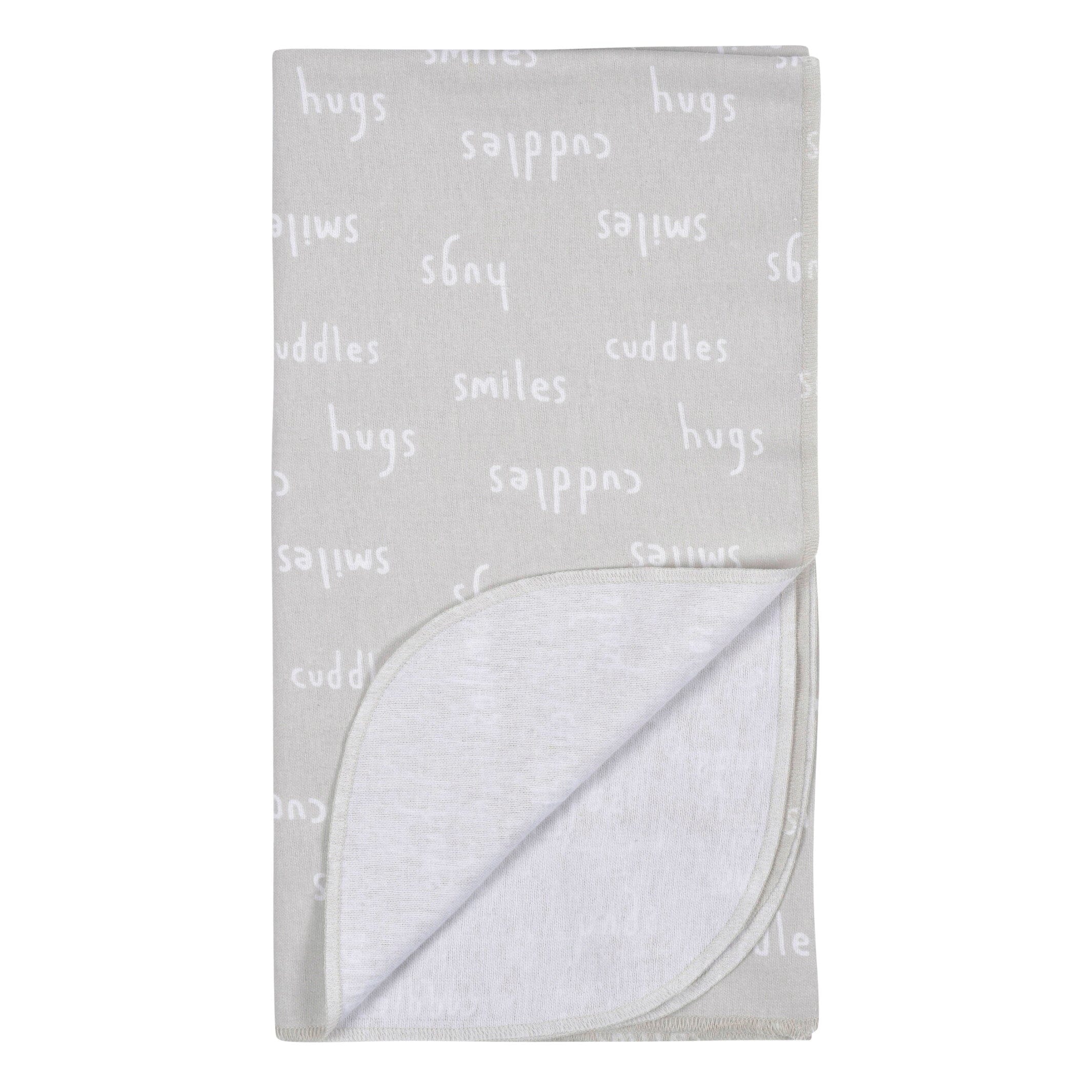 4-Pack Baby Neutral Vegetables Flannel Blankets