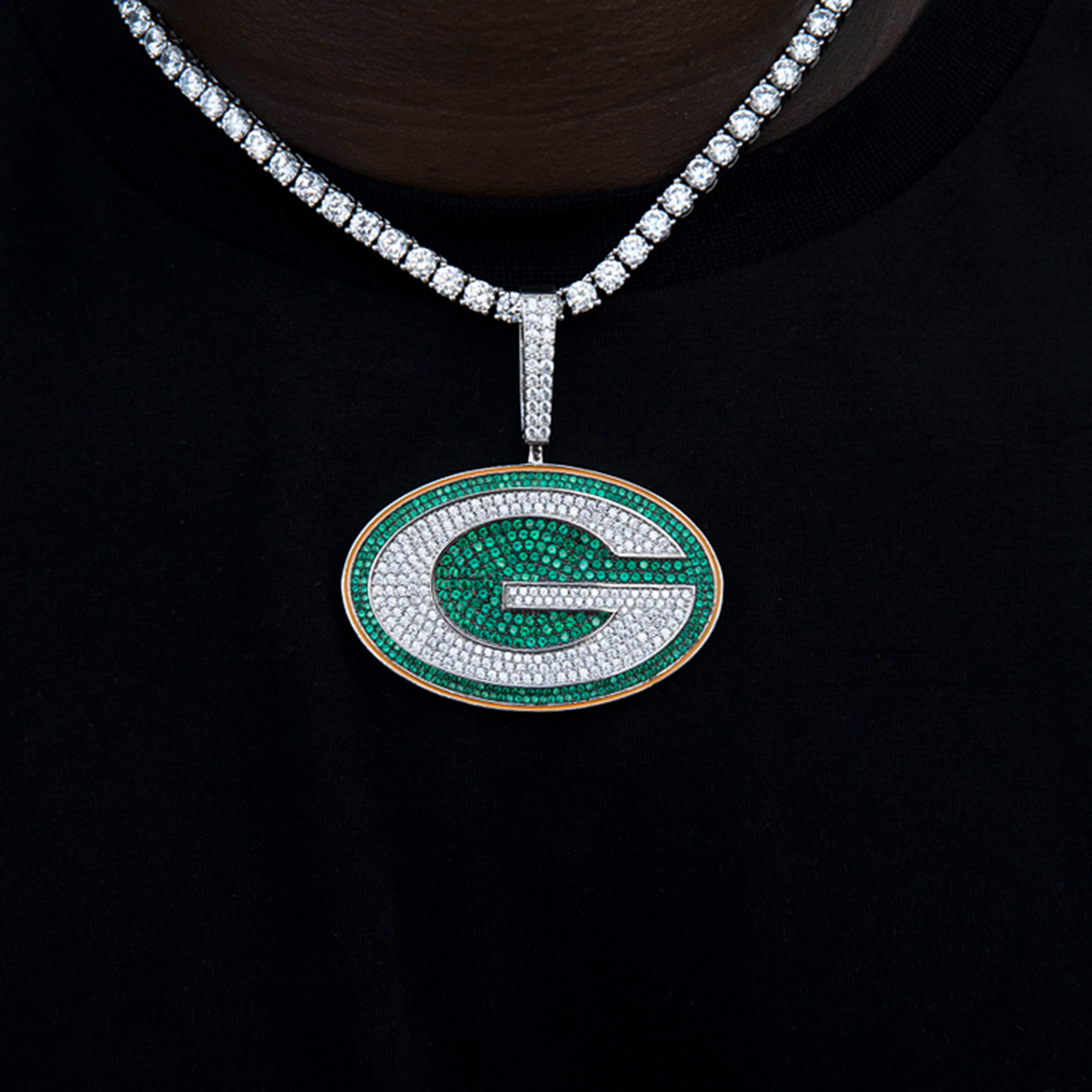 Green Bay Packers Official NFL Large Logo Pendant