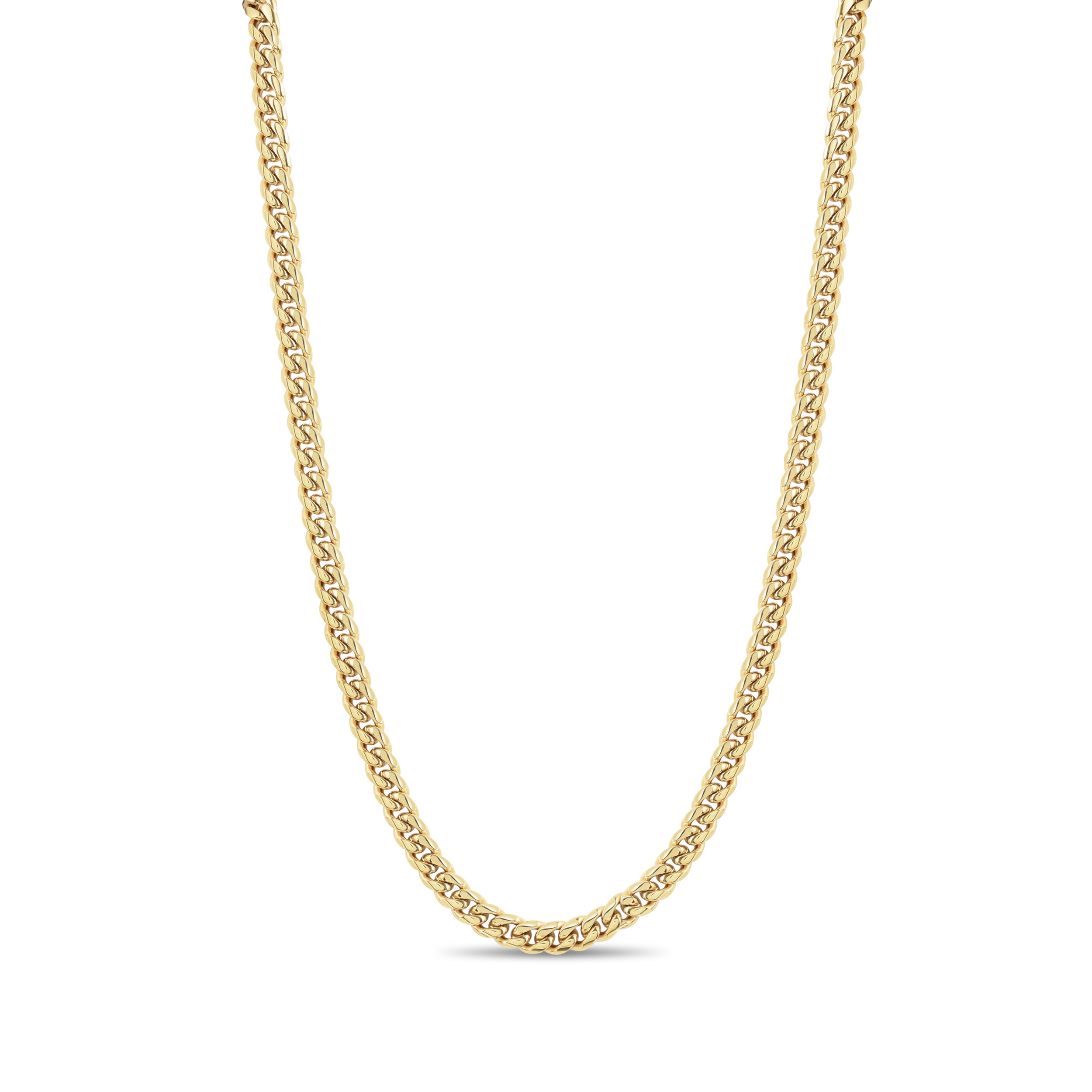 Youth Miami Cuban Link Chain in Yellow Gold- 5MM