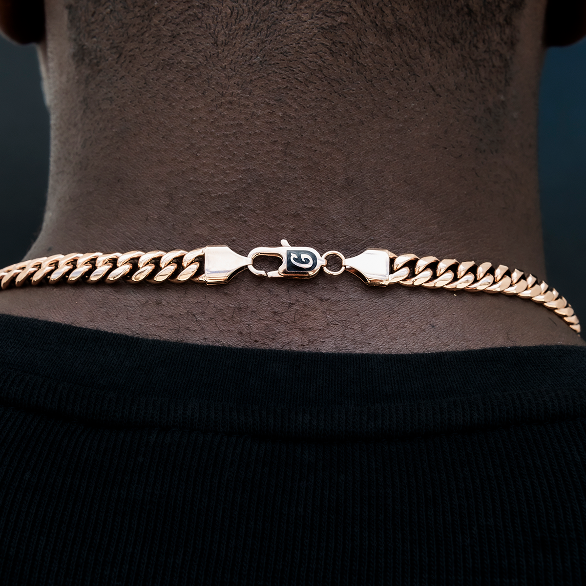 Miami Cuban Link Chain in Rose Gold- 8mm