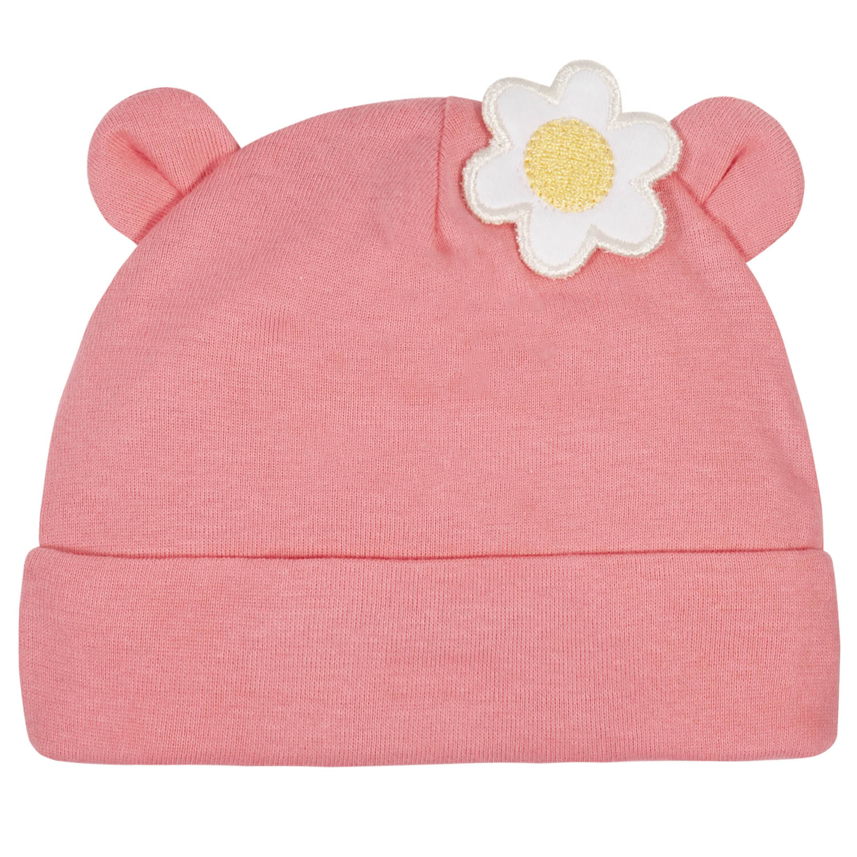 3-Pack Baby Girls Garden Floral Caps