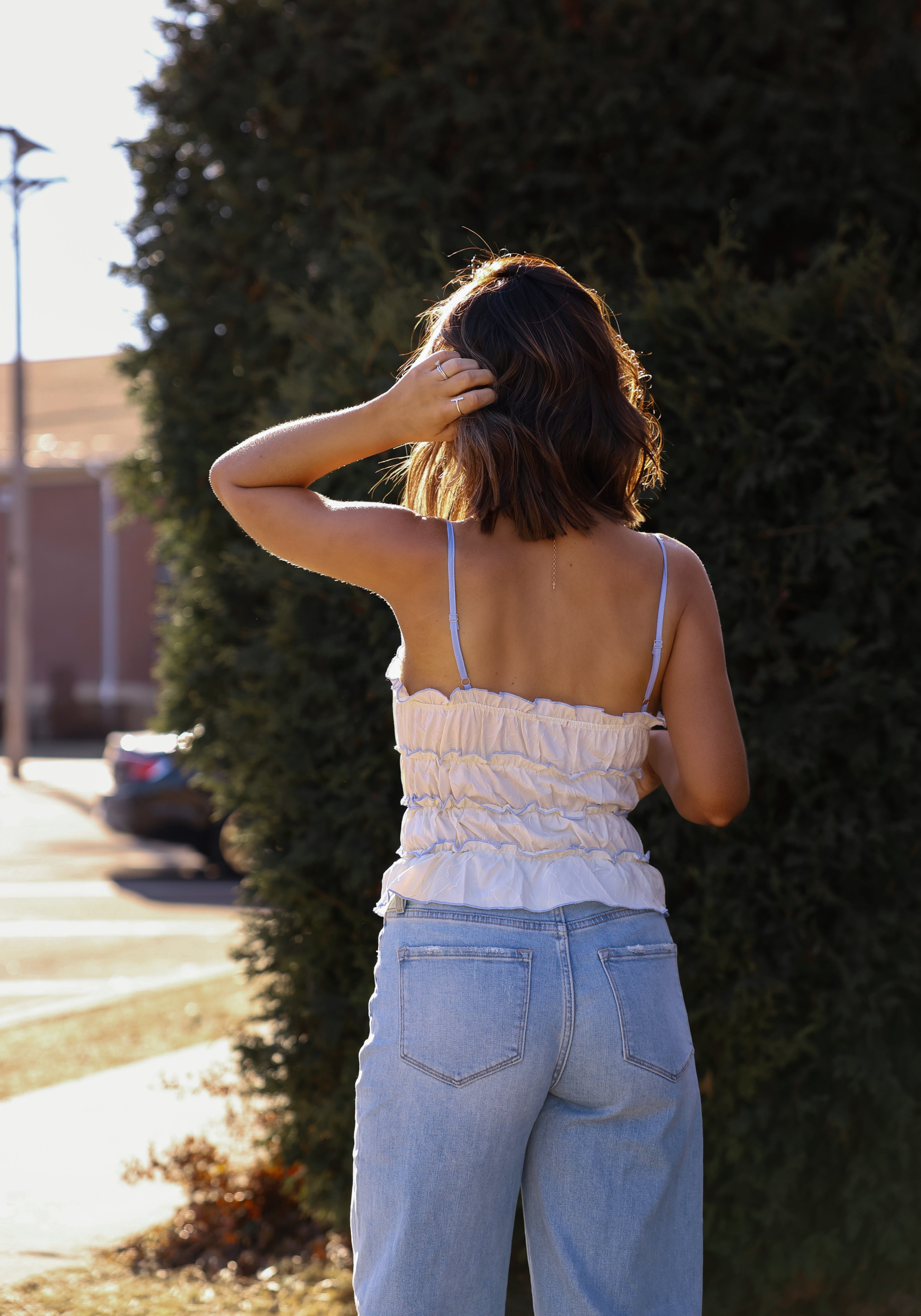 Dainty Days Ruffle Tank