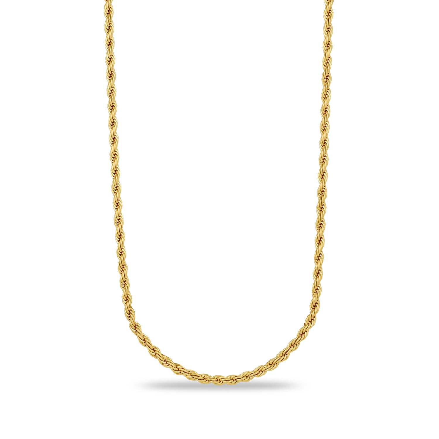 Youth Rope Chain in Yellow Gold - 4mm