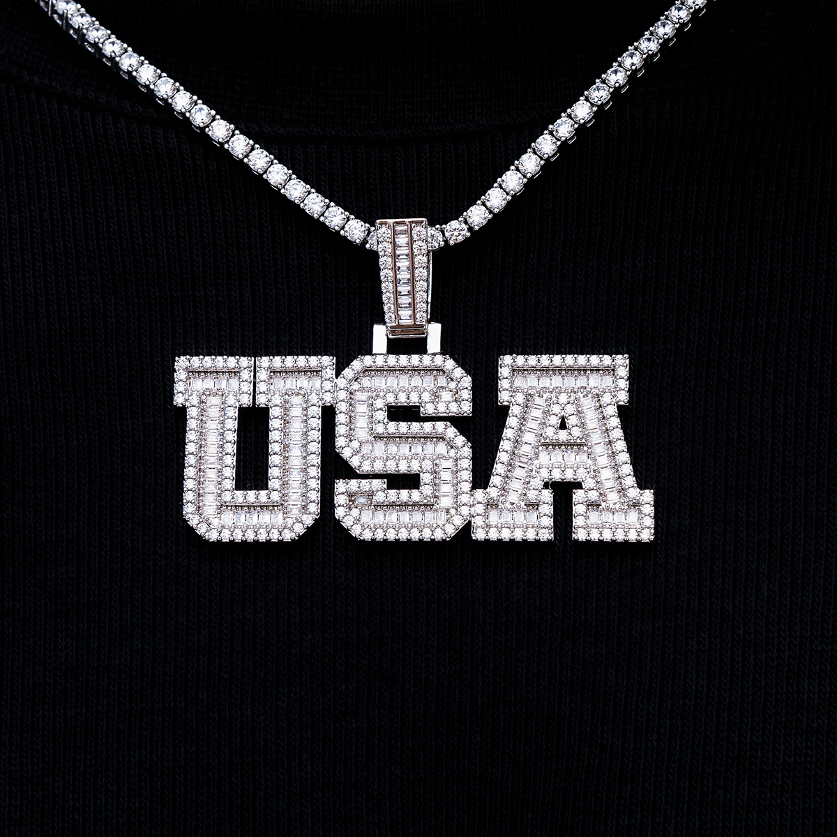 Iced USA Pendant