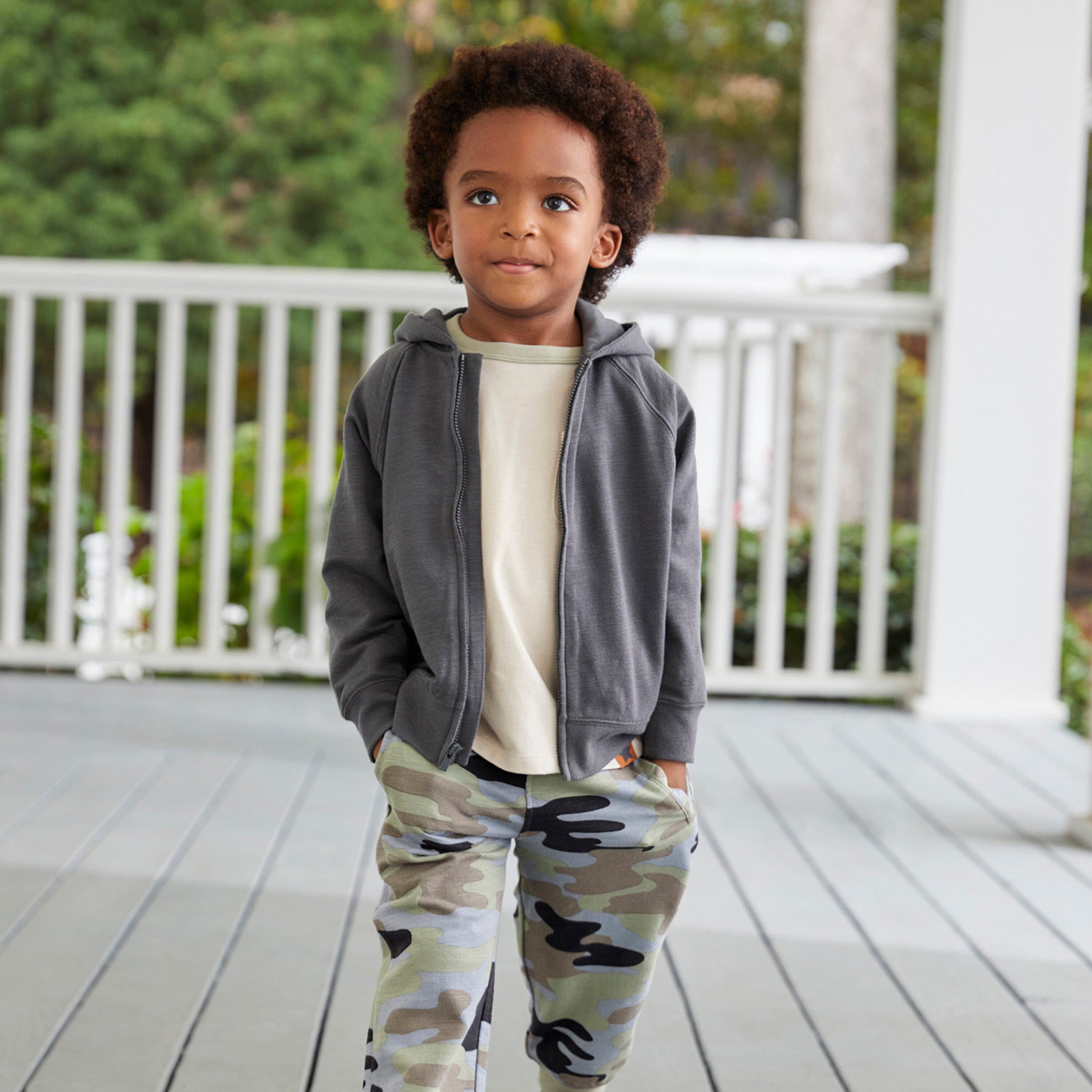 Infant & Toddler Boys Charcoal Hoodie