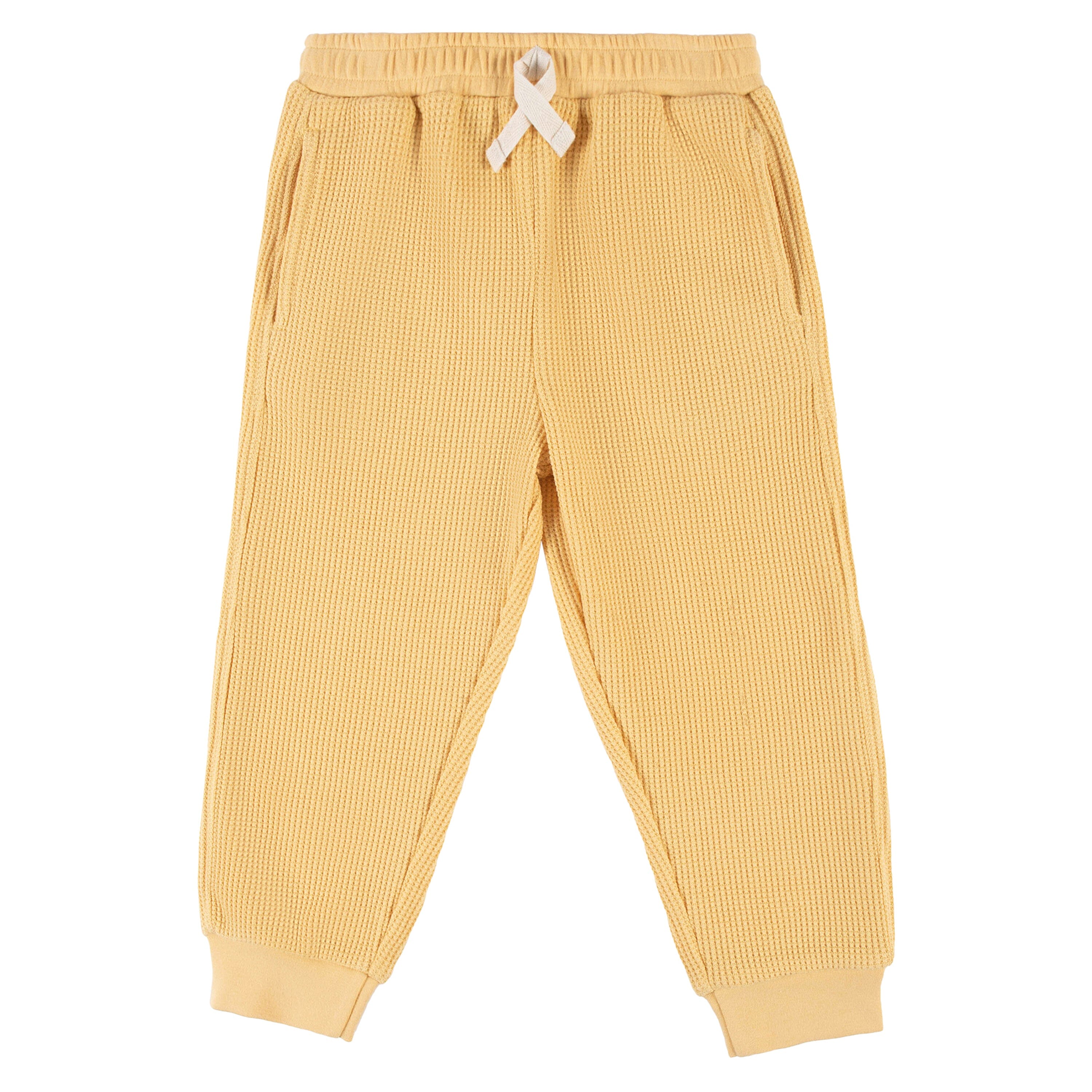 2-Pack Infant & Toddler Boys Asphalt & Light Yellow Joggers