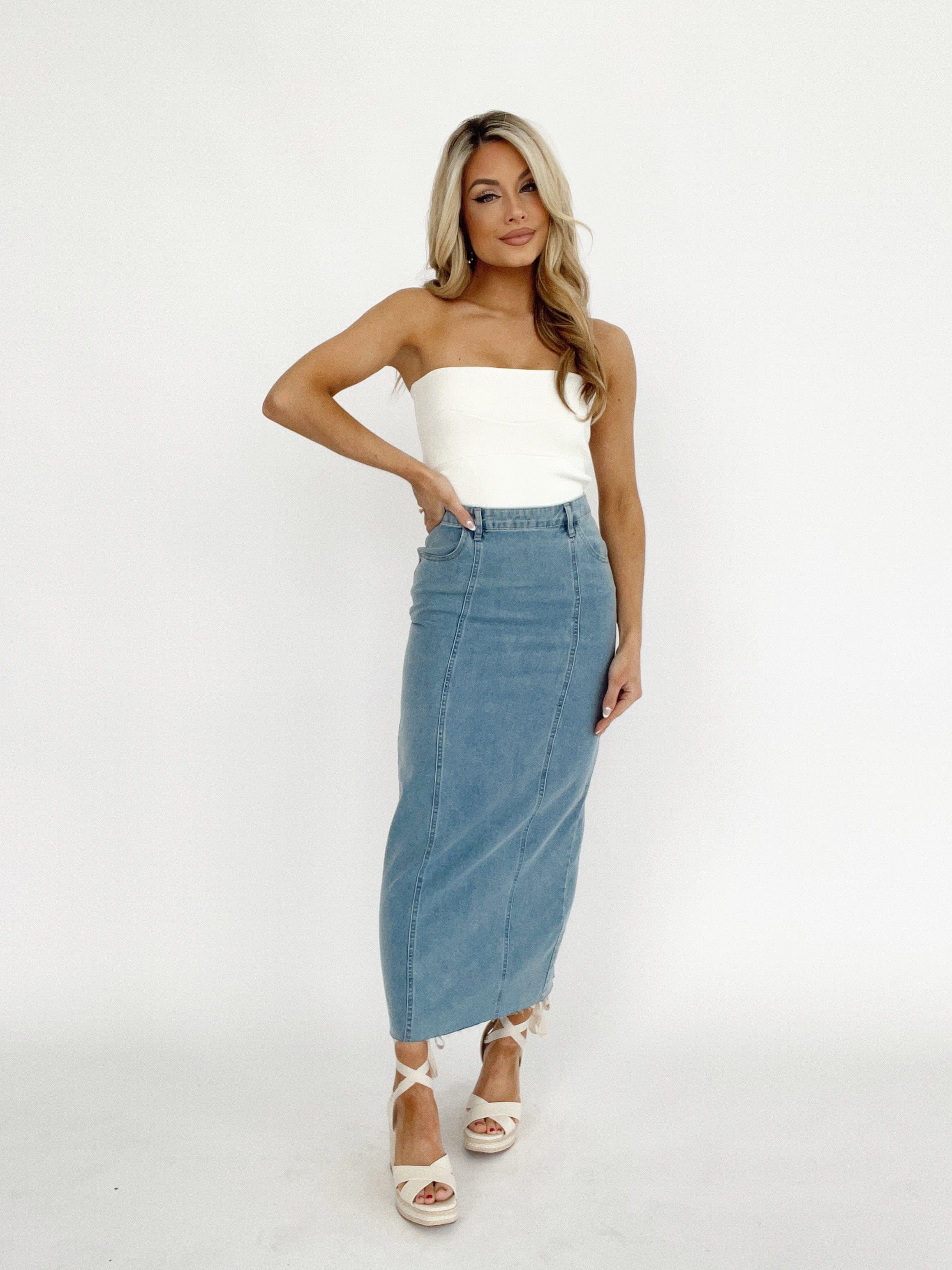 Charmaine Denim Skirt