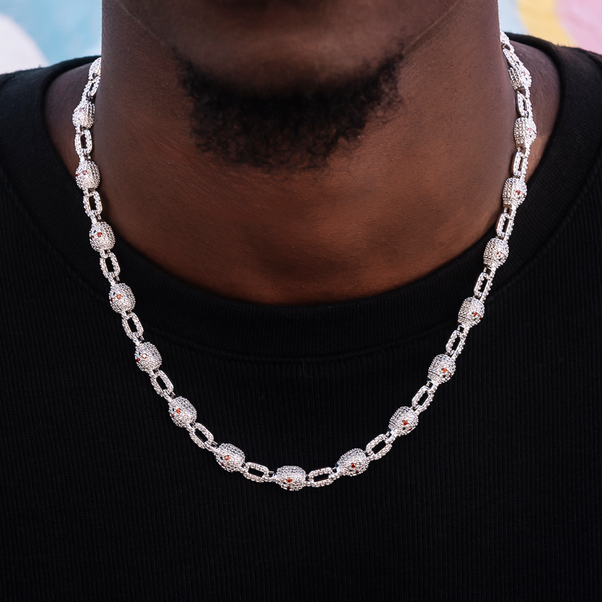 Pave Skull Chain