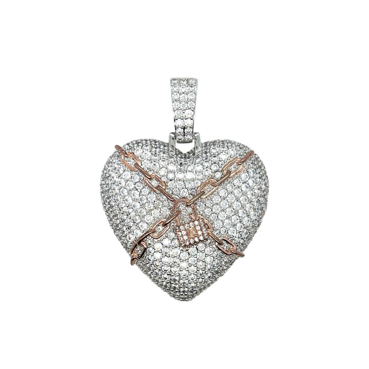 Diamond Chained Heart