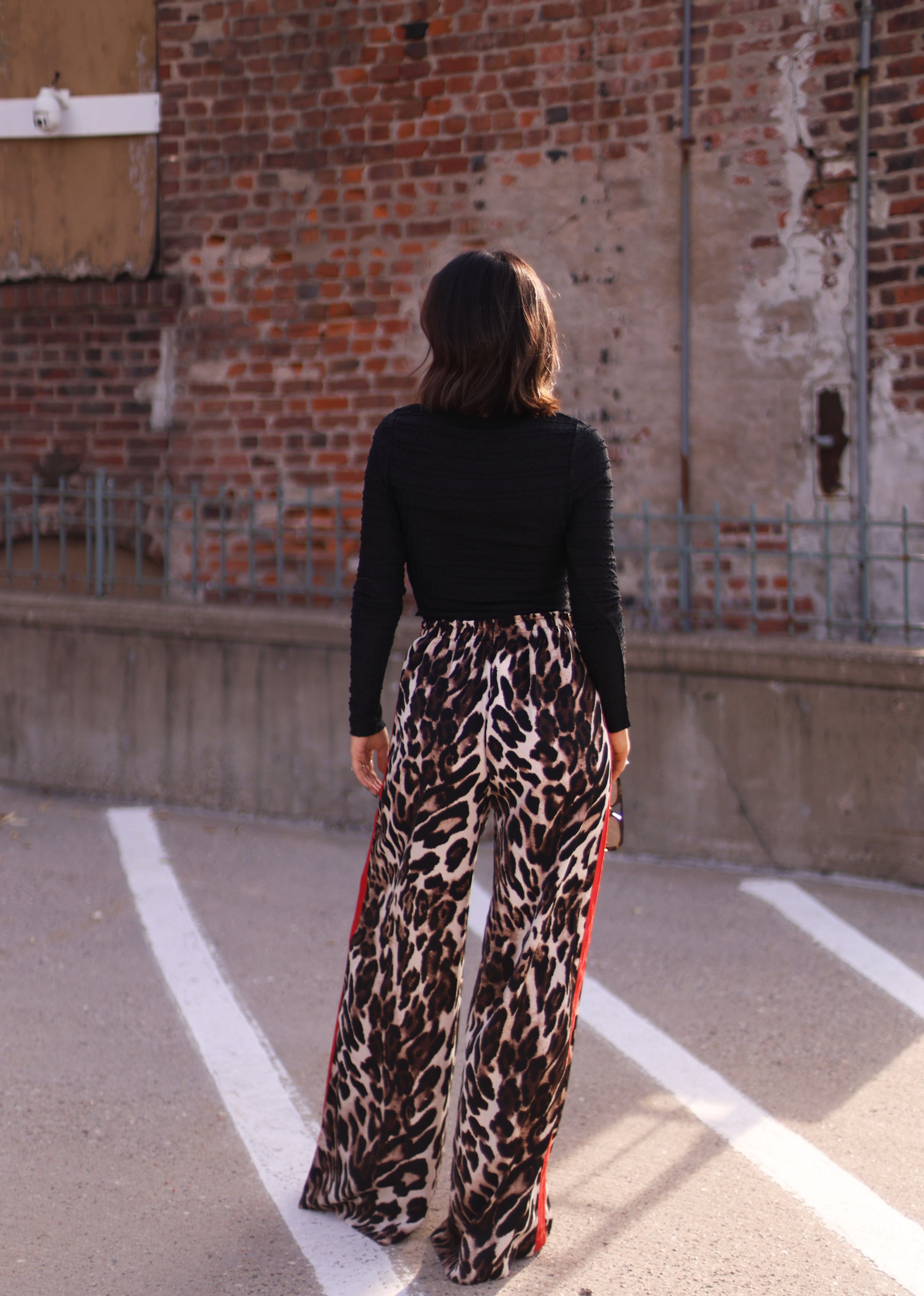 Leopard Drawstring Pants