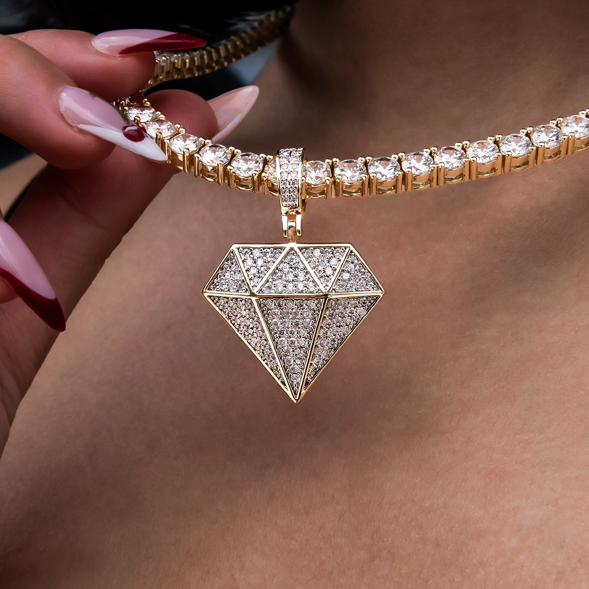 GLD Diamond Pendant