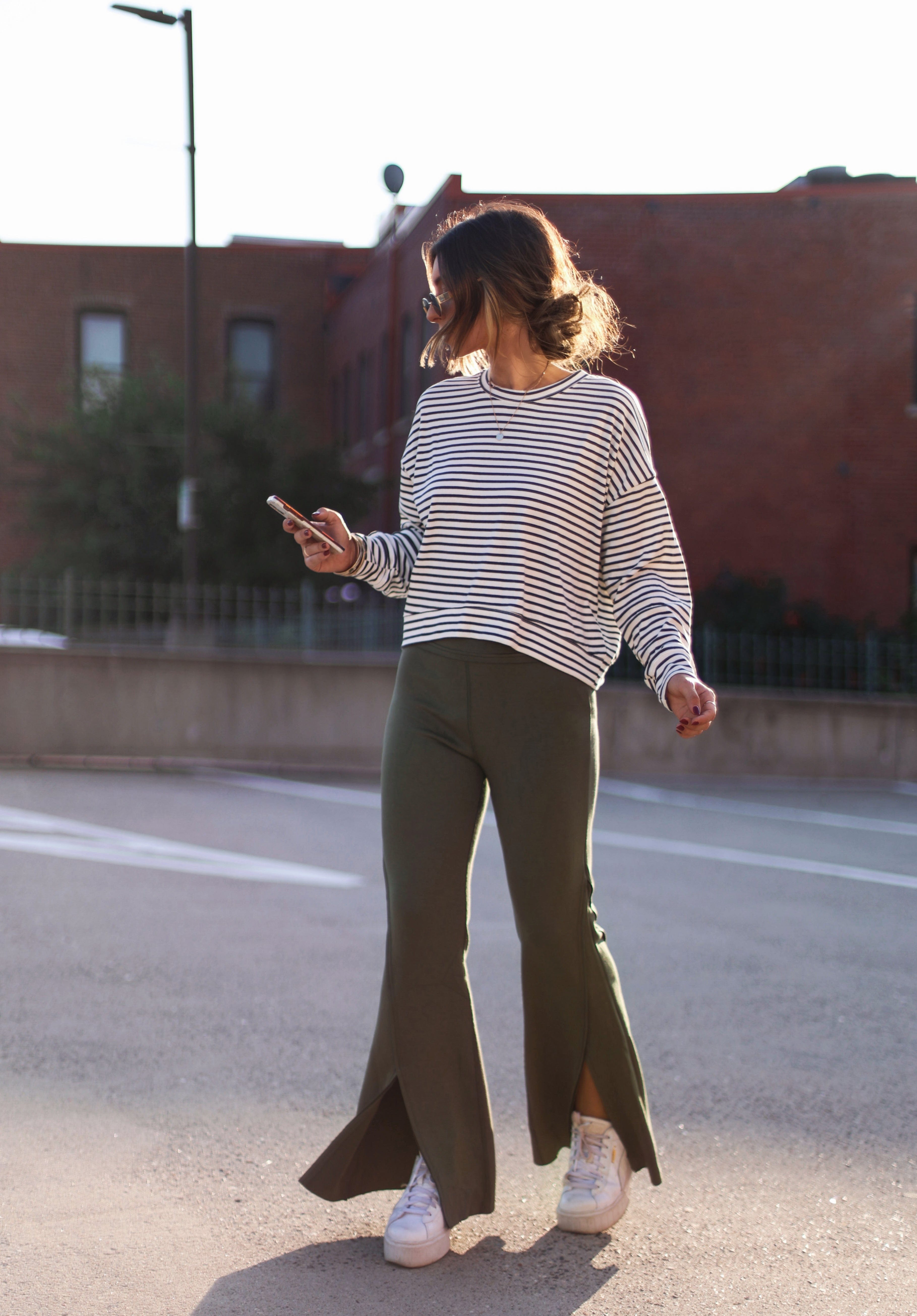 Another Coffee Striped Top