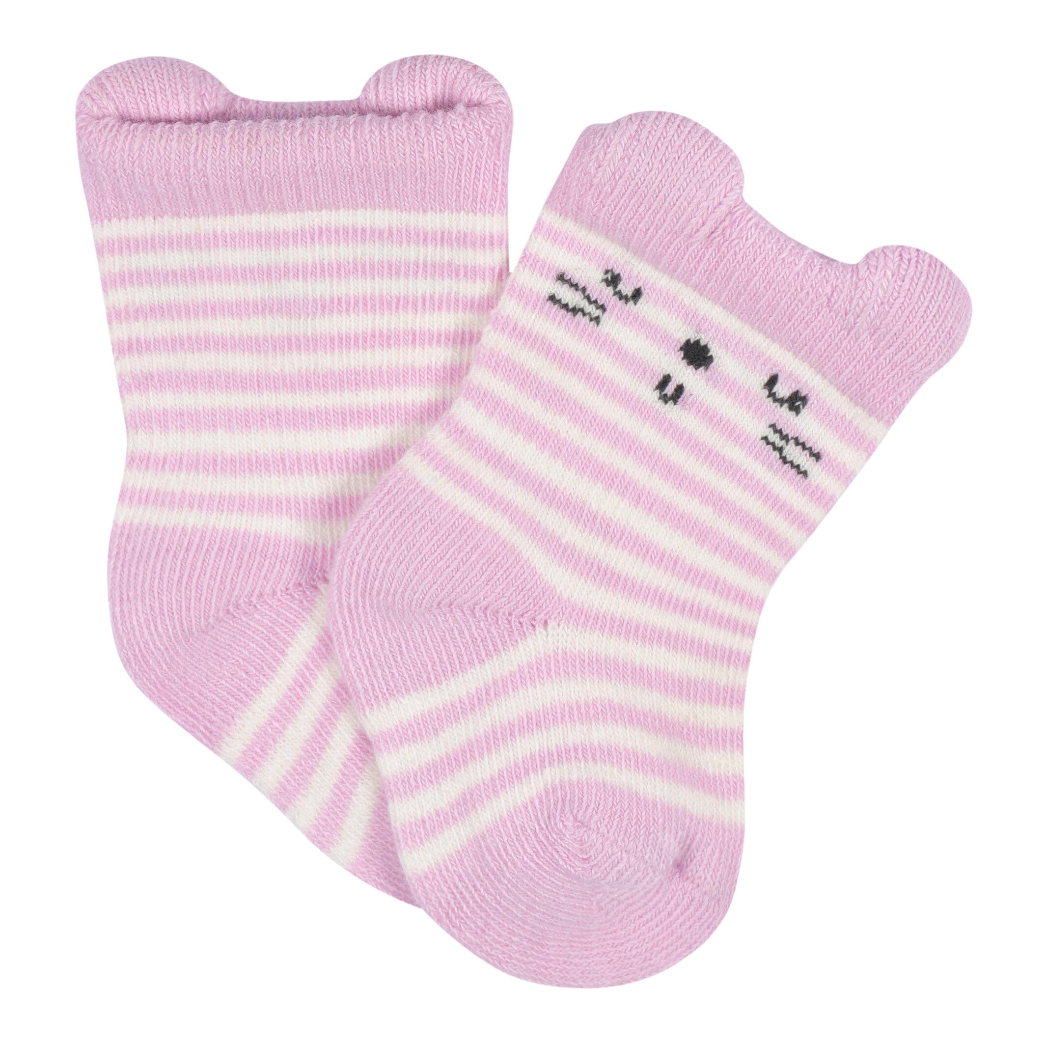 6-Pack Baby Girls Ballerina Wiggle Proof Socks