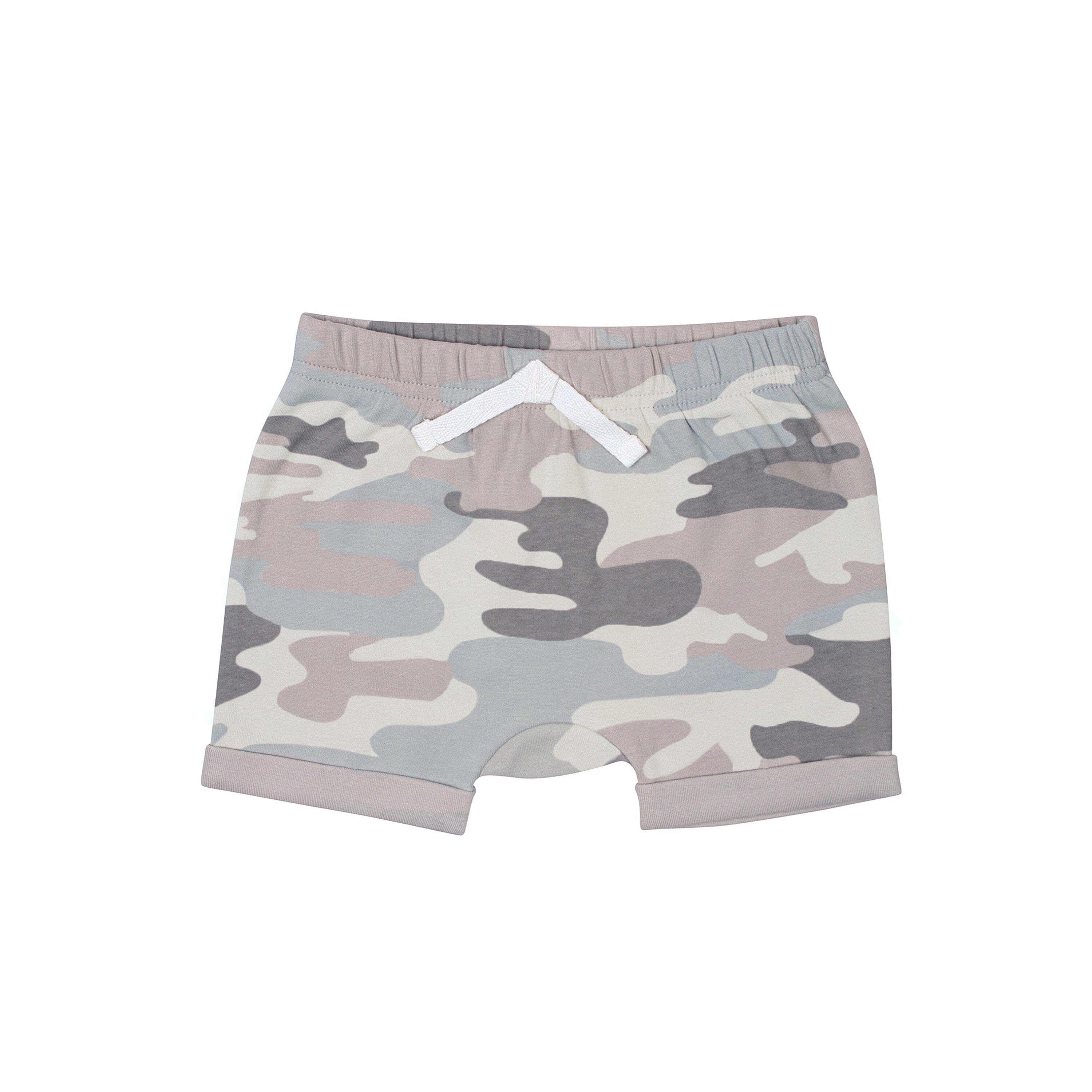 4-Pack Baby Boys Blue Camo Knit Shorts