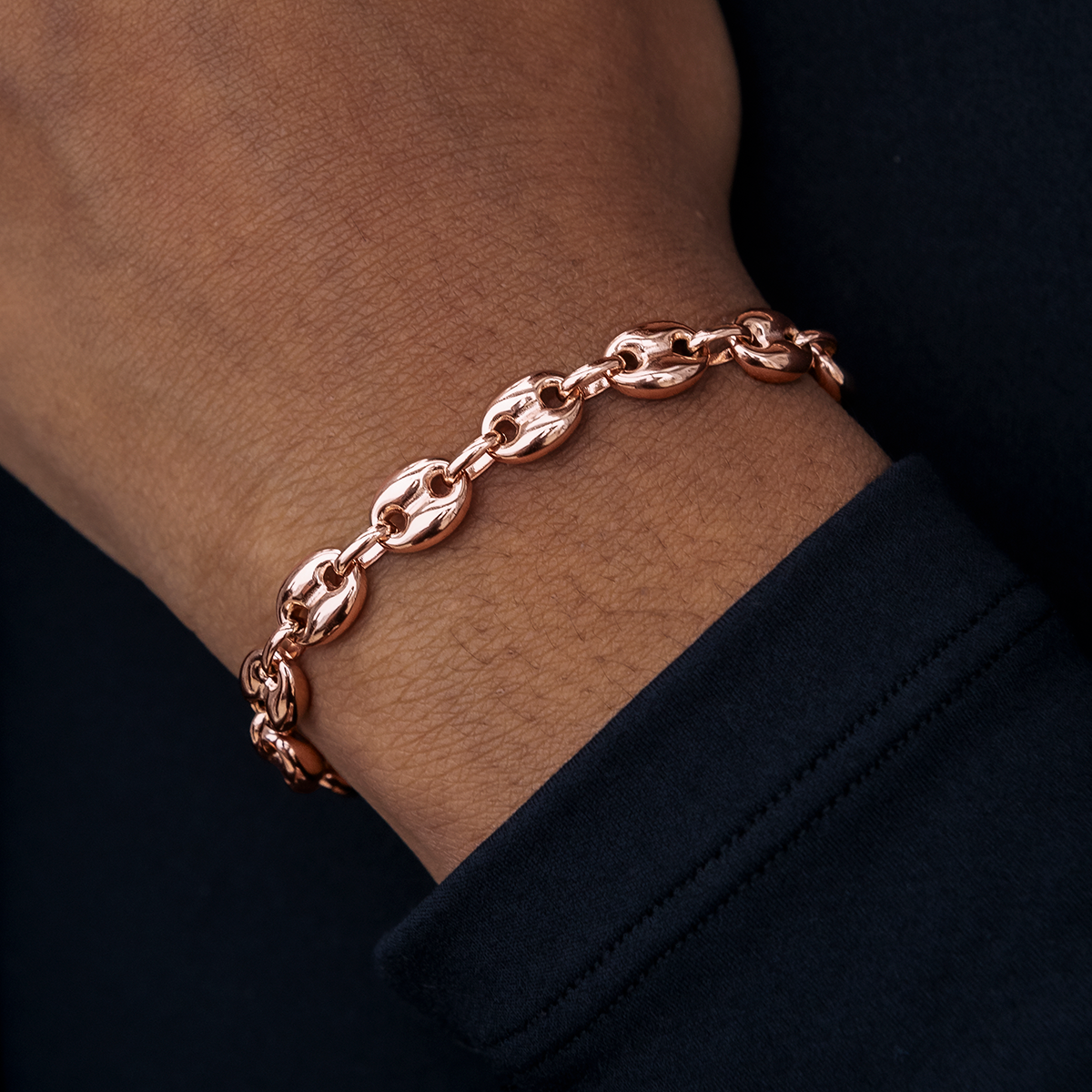 Valentina Bracelet in Rose Gold- 7mm