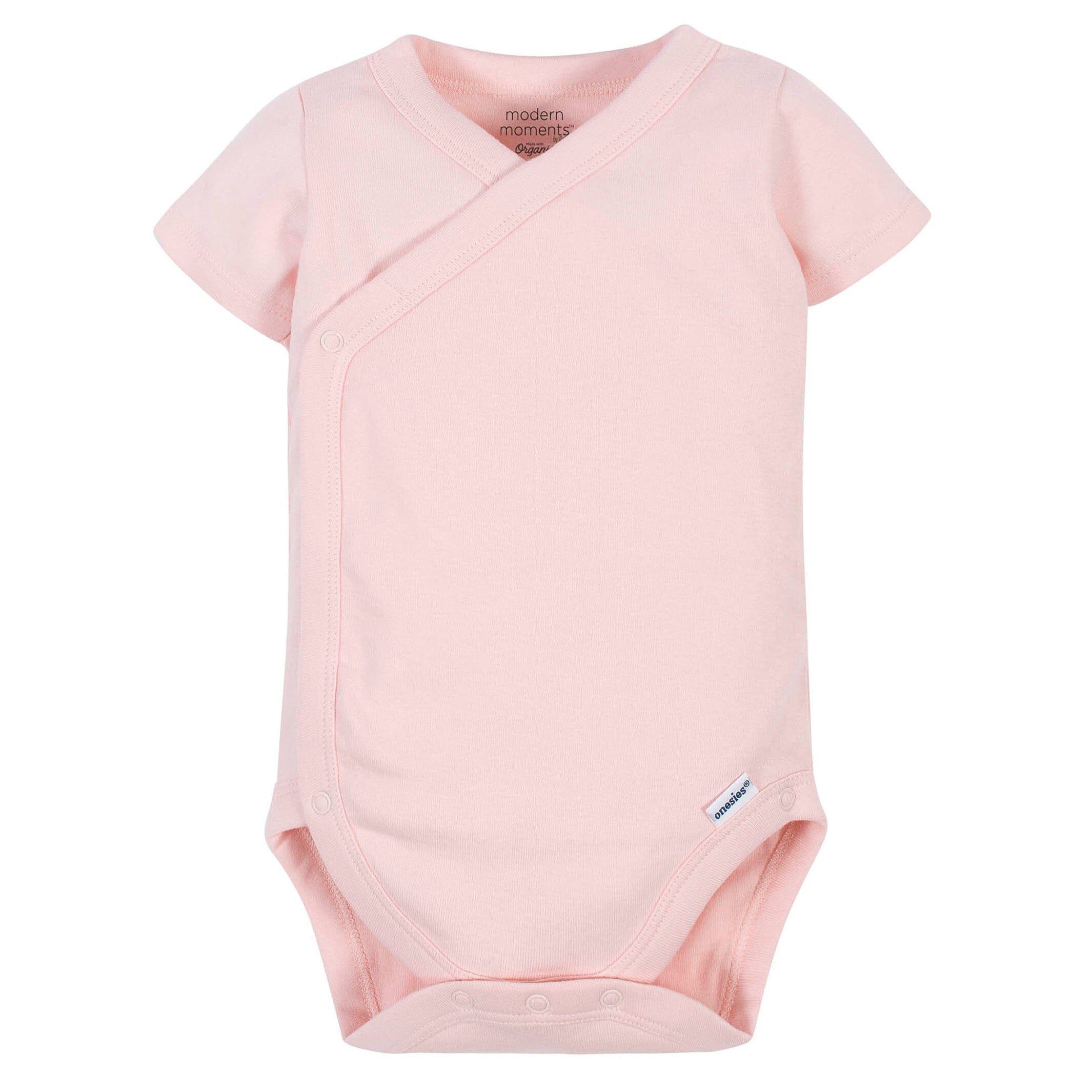 Baby Girls Pink Kimono Onesie