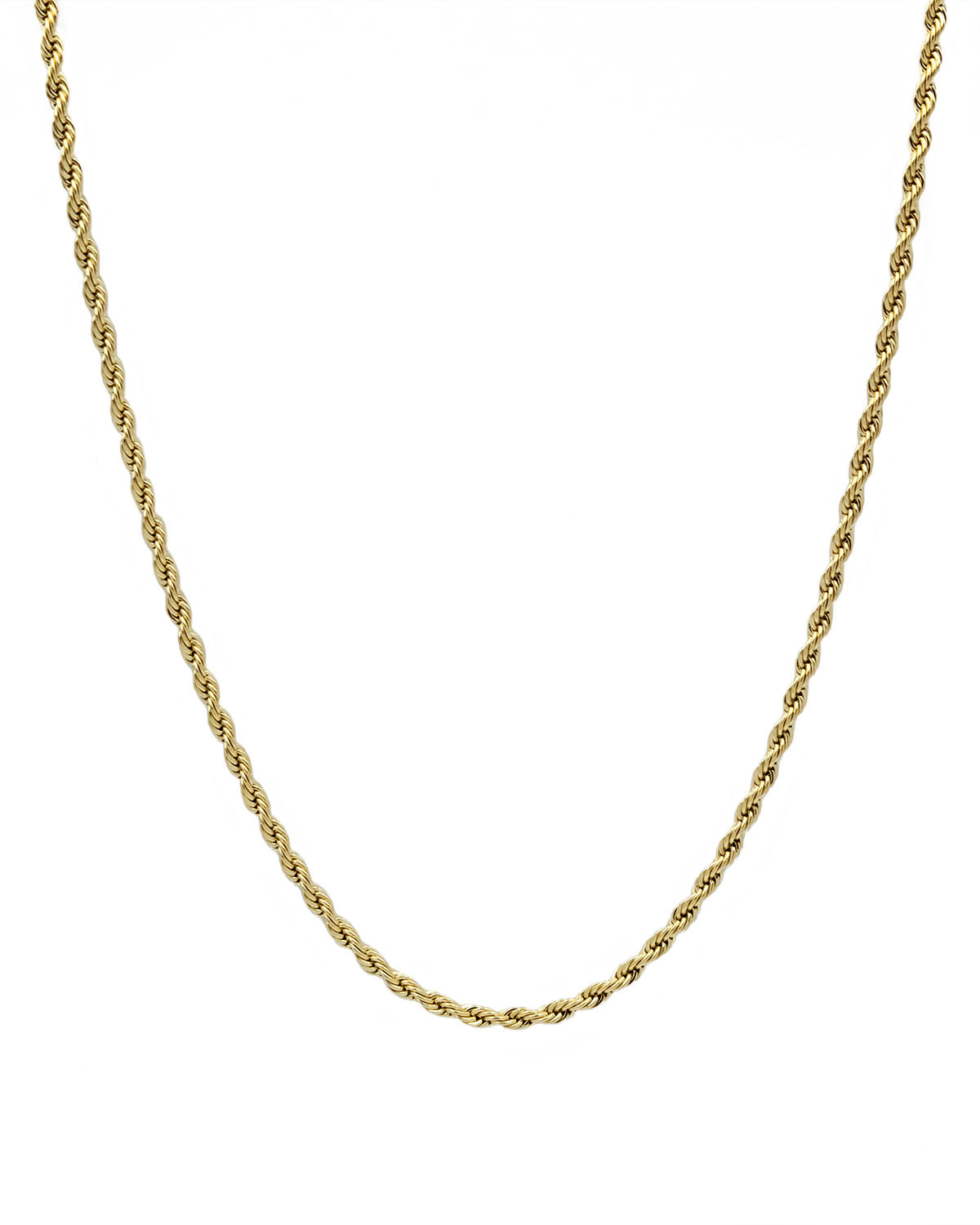 Youth Rope Chain in Yellow Gold - 2mm