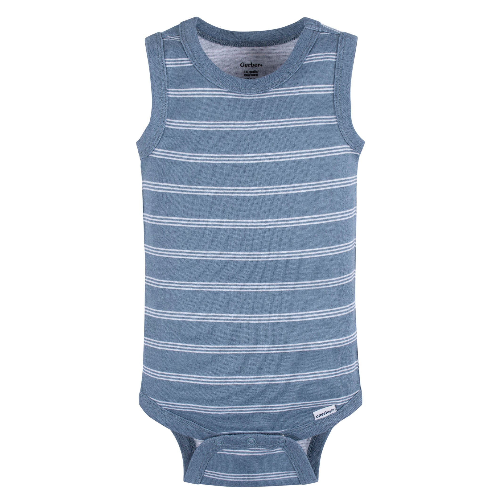 5-Pack Baby Boys Stripes Sleeveless Onesies Bodysuits