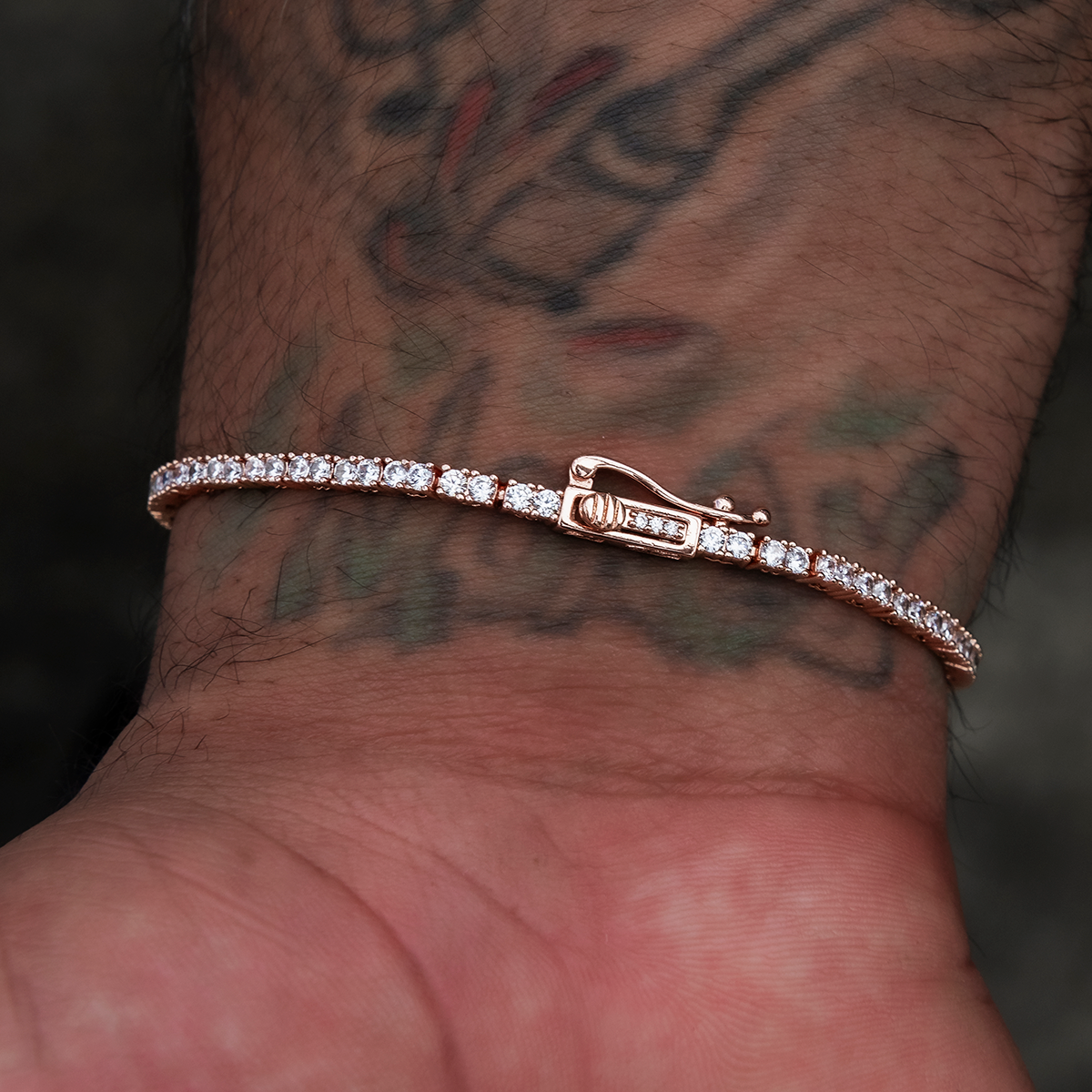 Diamond Tennis Bracelet in Rose Gold- 2mm