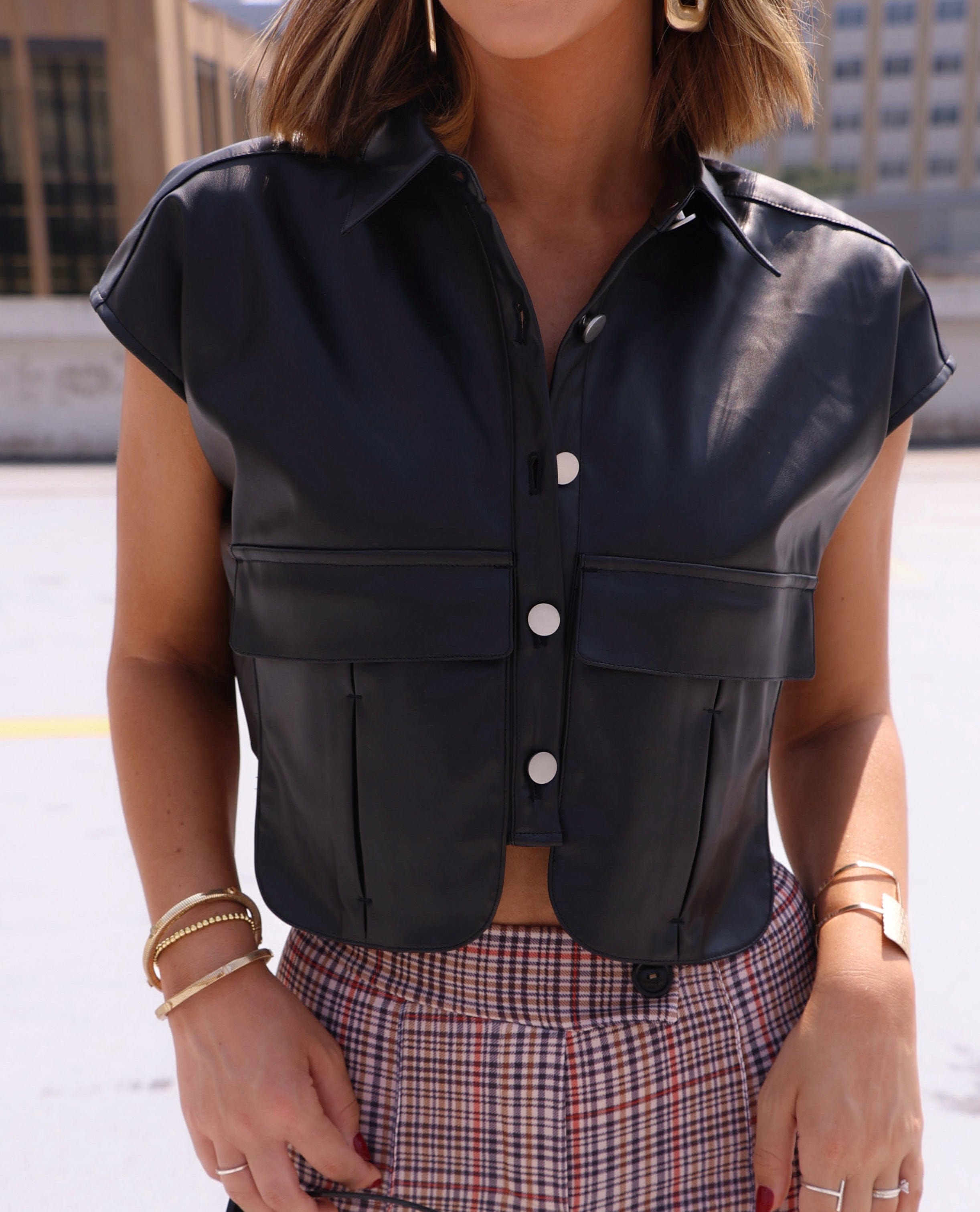 [Pre-Order!] Faux Leather Vest