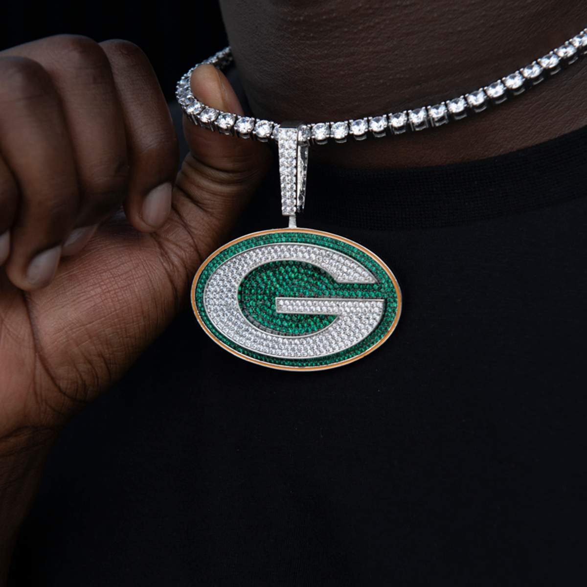 Green Bay Packers Official NFL Large Logo Pendant