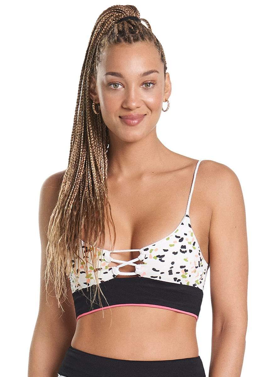 Maaji White Orchid Rubi Sporty Bralette Bikini Top