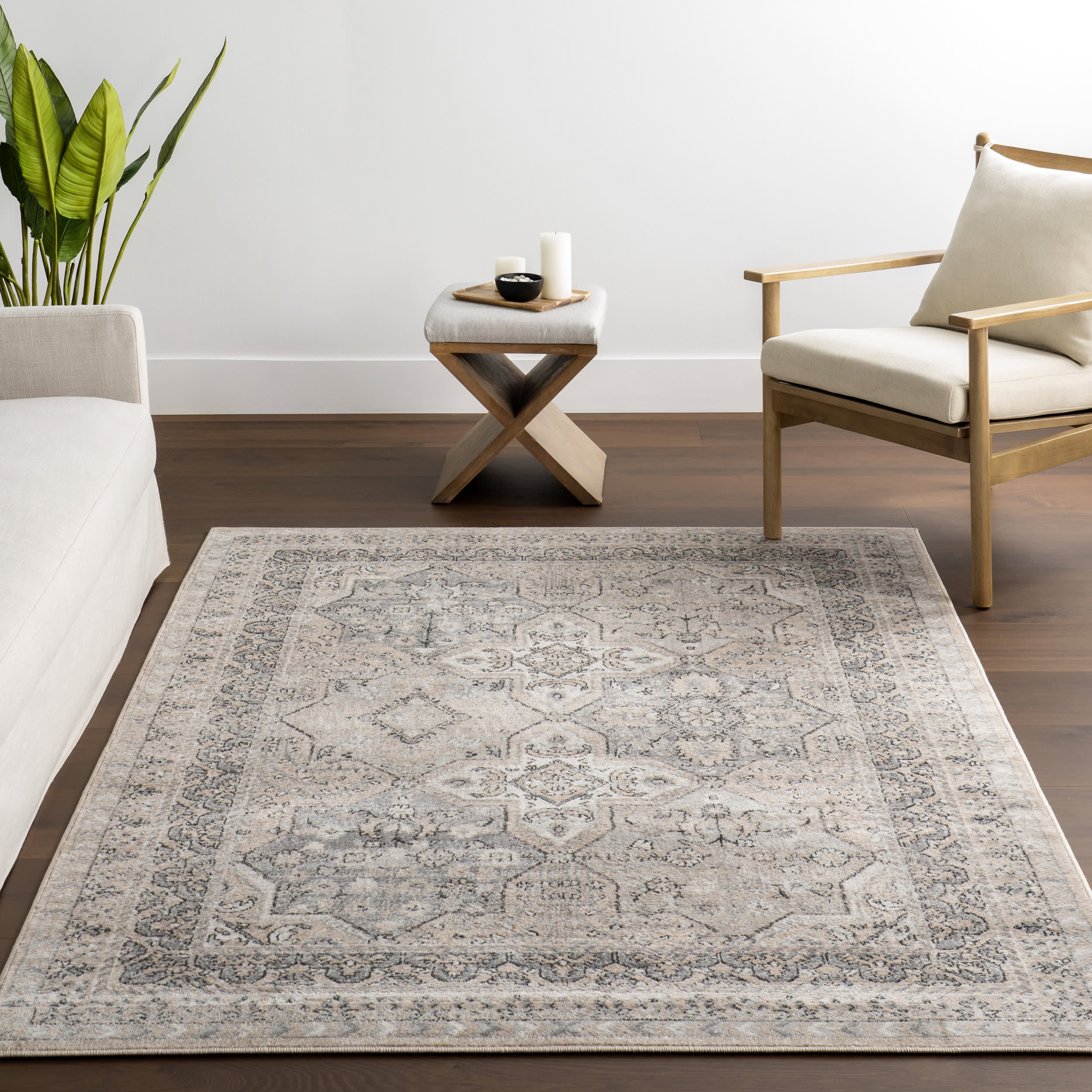 Aliza Medallion Rug | Grey